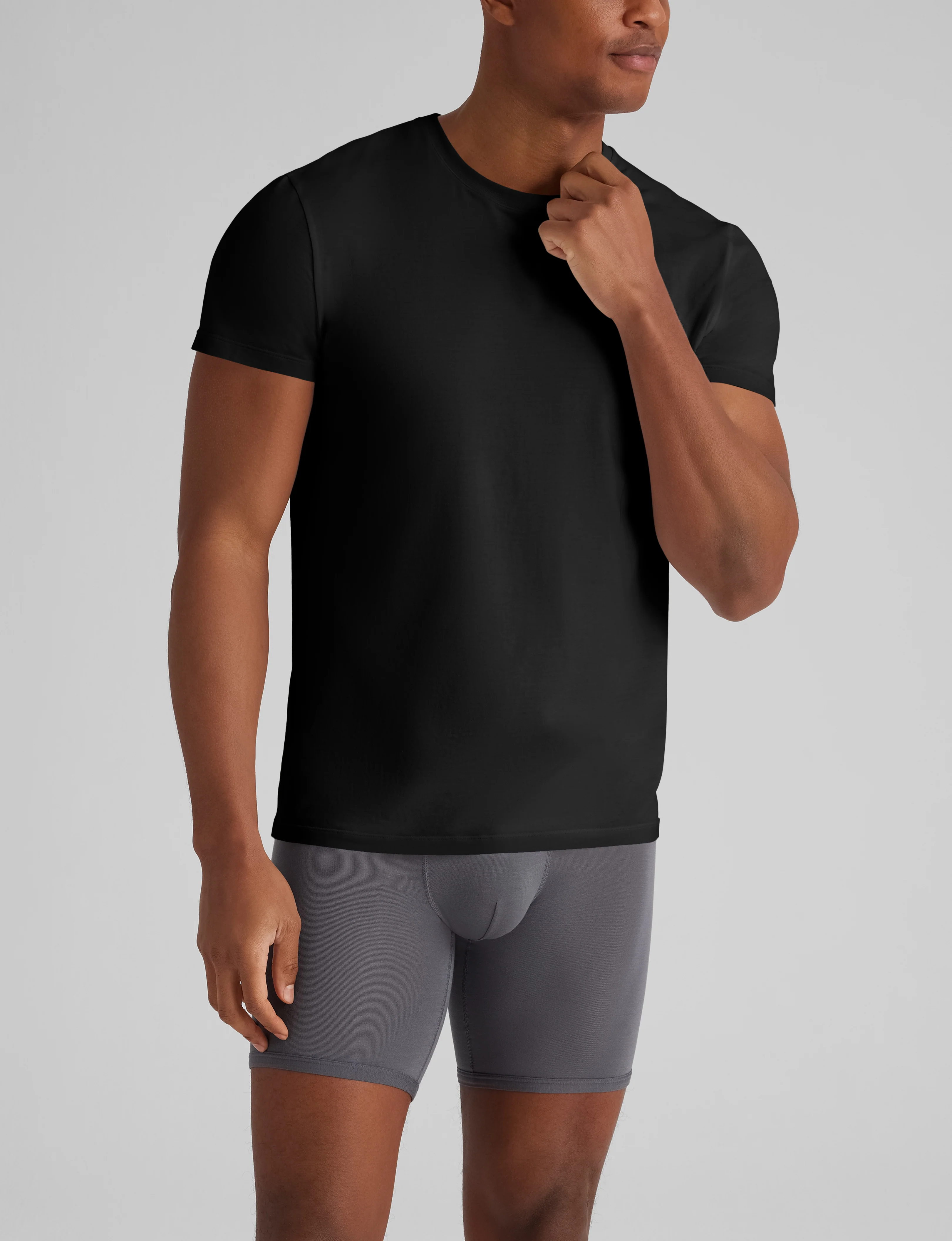 Cool Cotton Crew Neck Modern Fit Undershirt (3-Pack) - Image 3