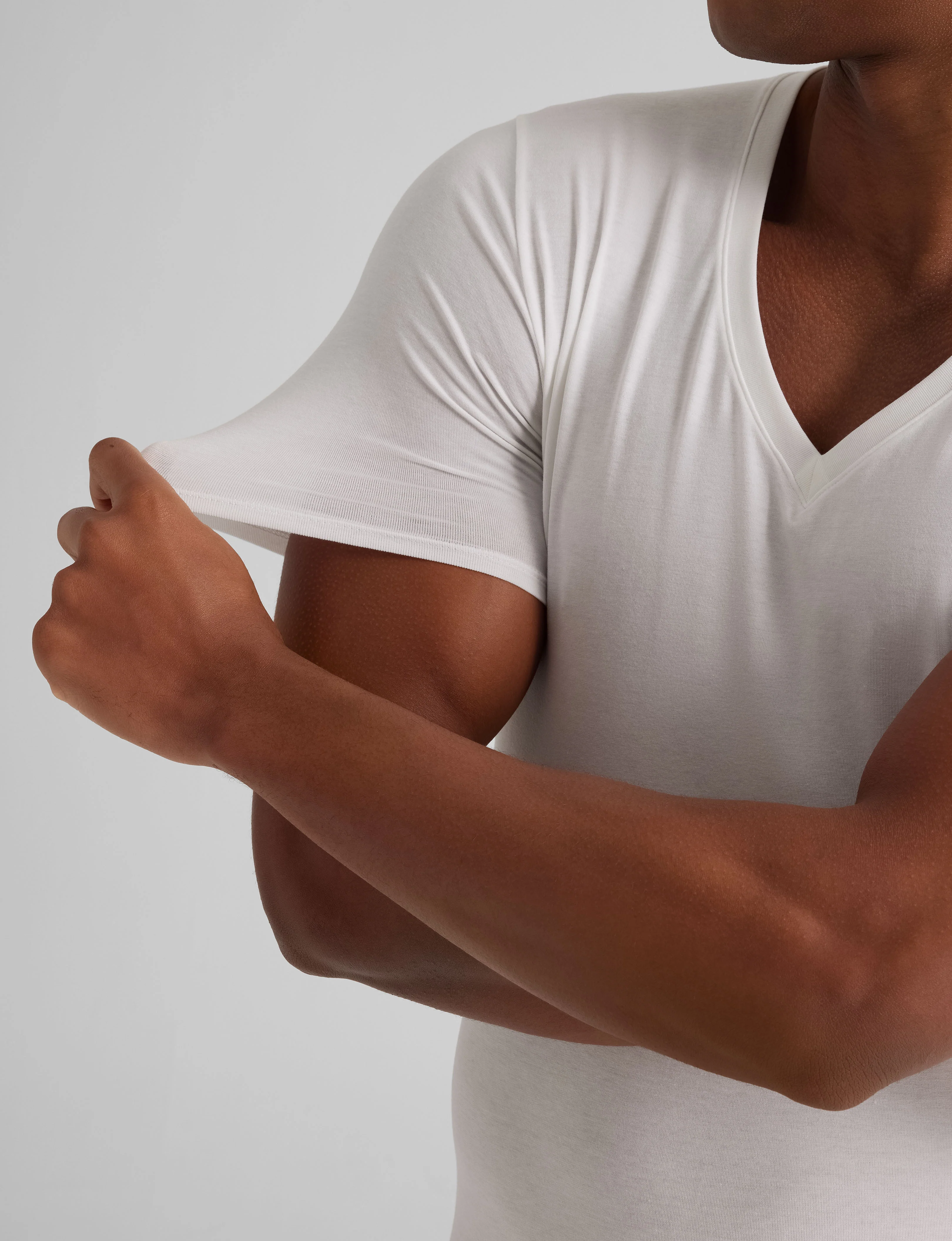 Cool Cotton Deep V-Neck Stay-Tucked Undershirt - Image 6