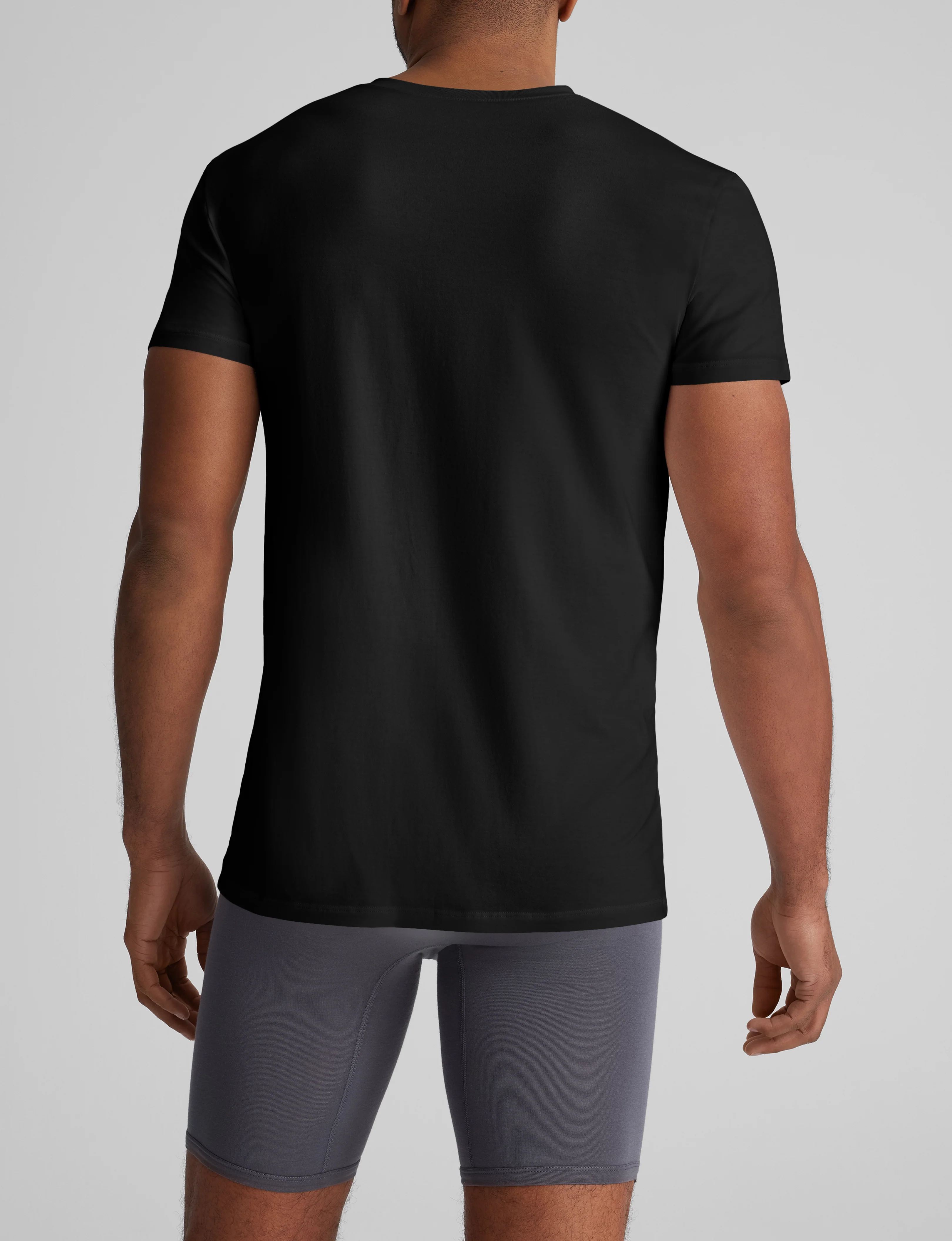 Cool Cotton High V-Neck Modern Fit Undershirt (3-Pack) - Image 4