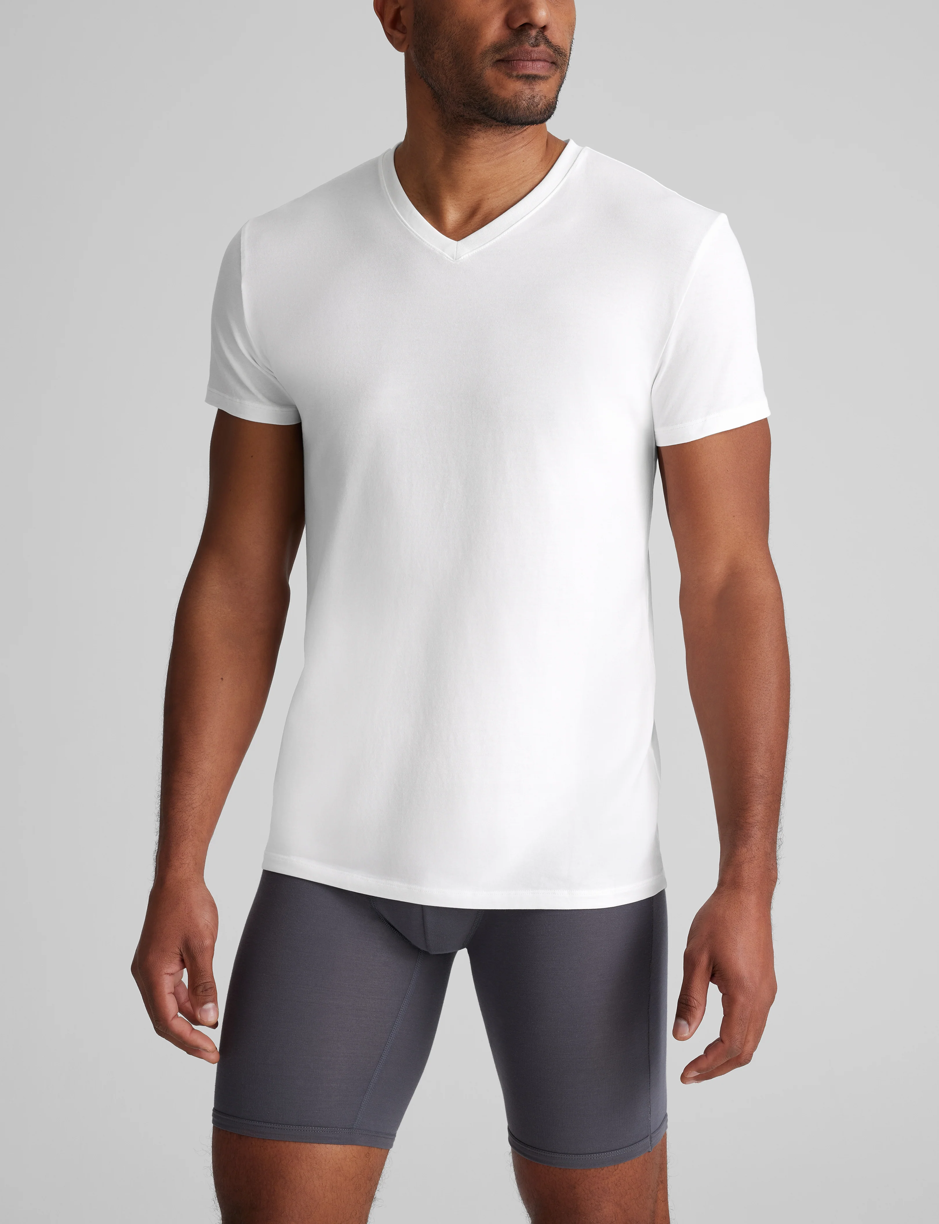 Cool Cotton High V-Neck Modern Fit Undershirt (6-Pack) - Image 6