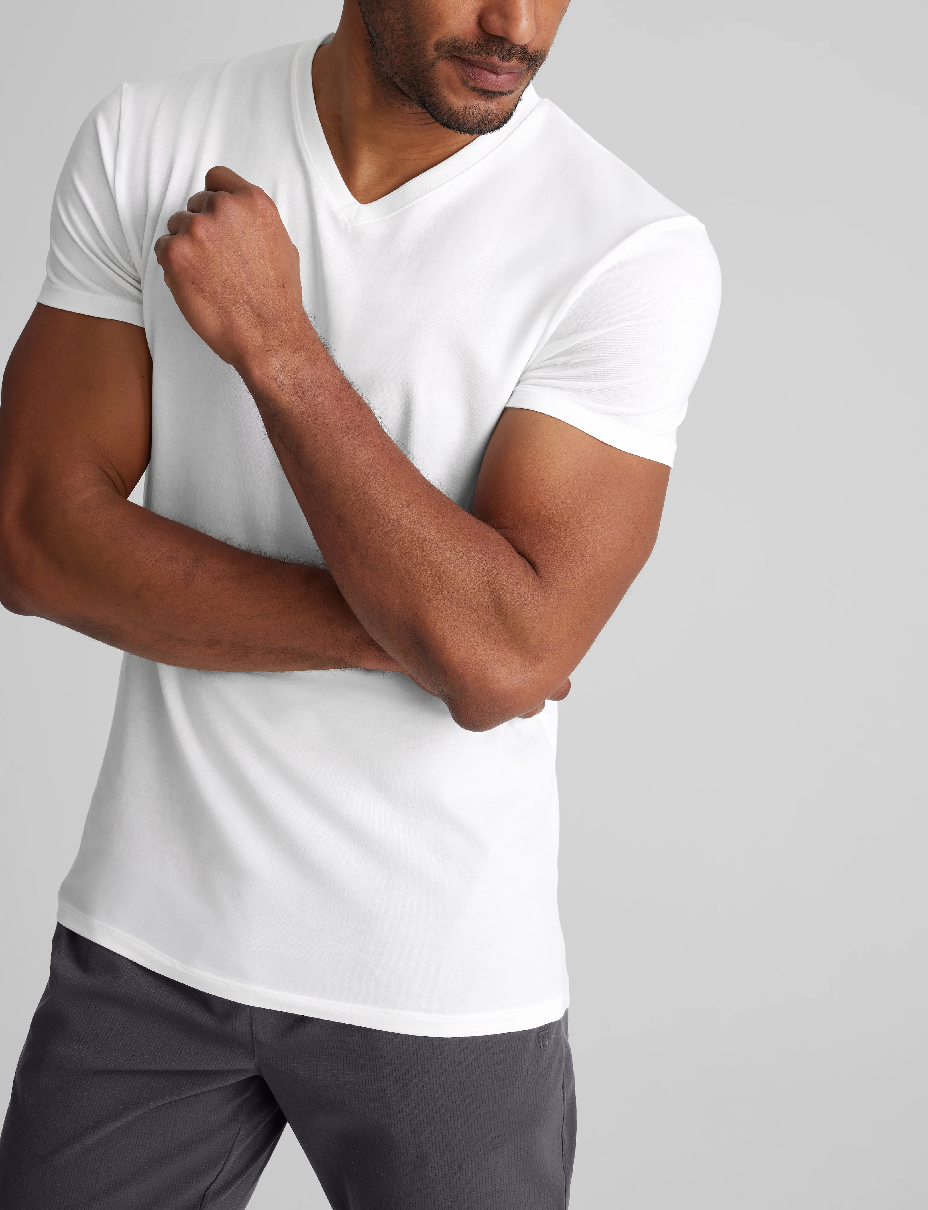 Cool Cotton High V-Neck Modern Fit Undershirt (6-Pack) - Image 8