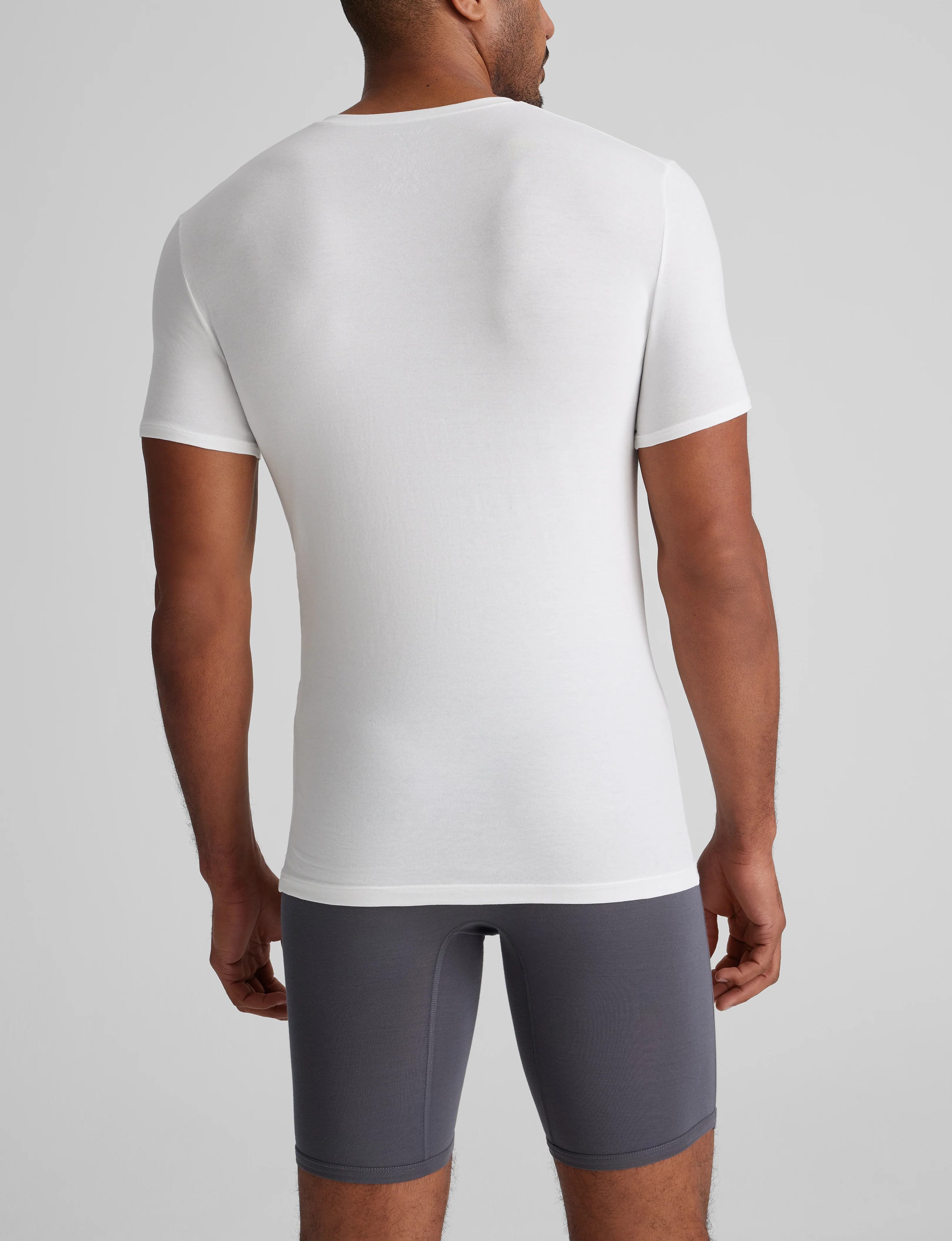 Cool Cotton High V-Neck Stay-Tucked Undershirt (3-Pack) - Image 7