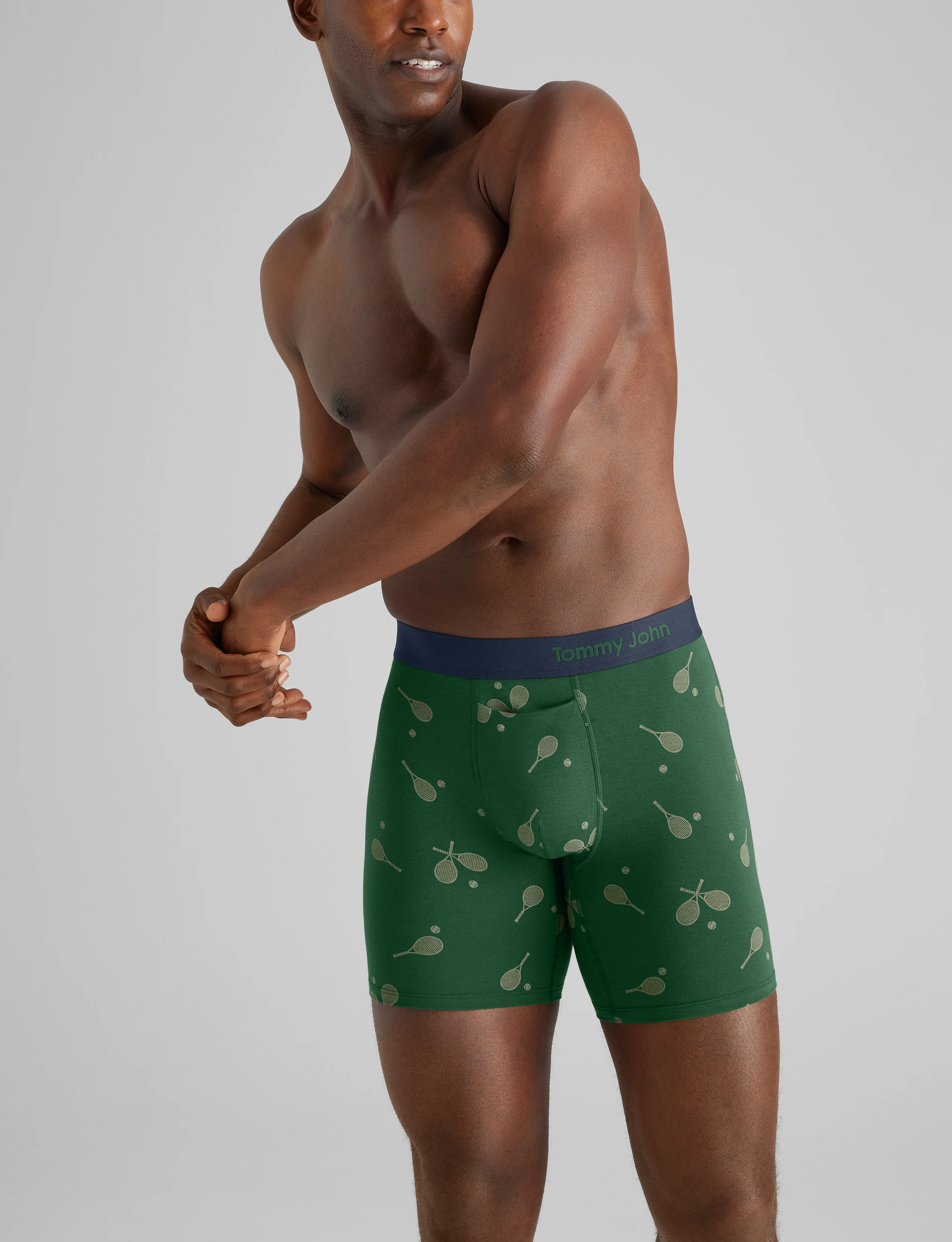Cool Cotton Mid-Length Boxer Brief 6" - Image 43