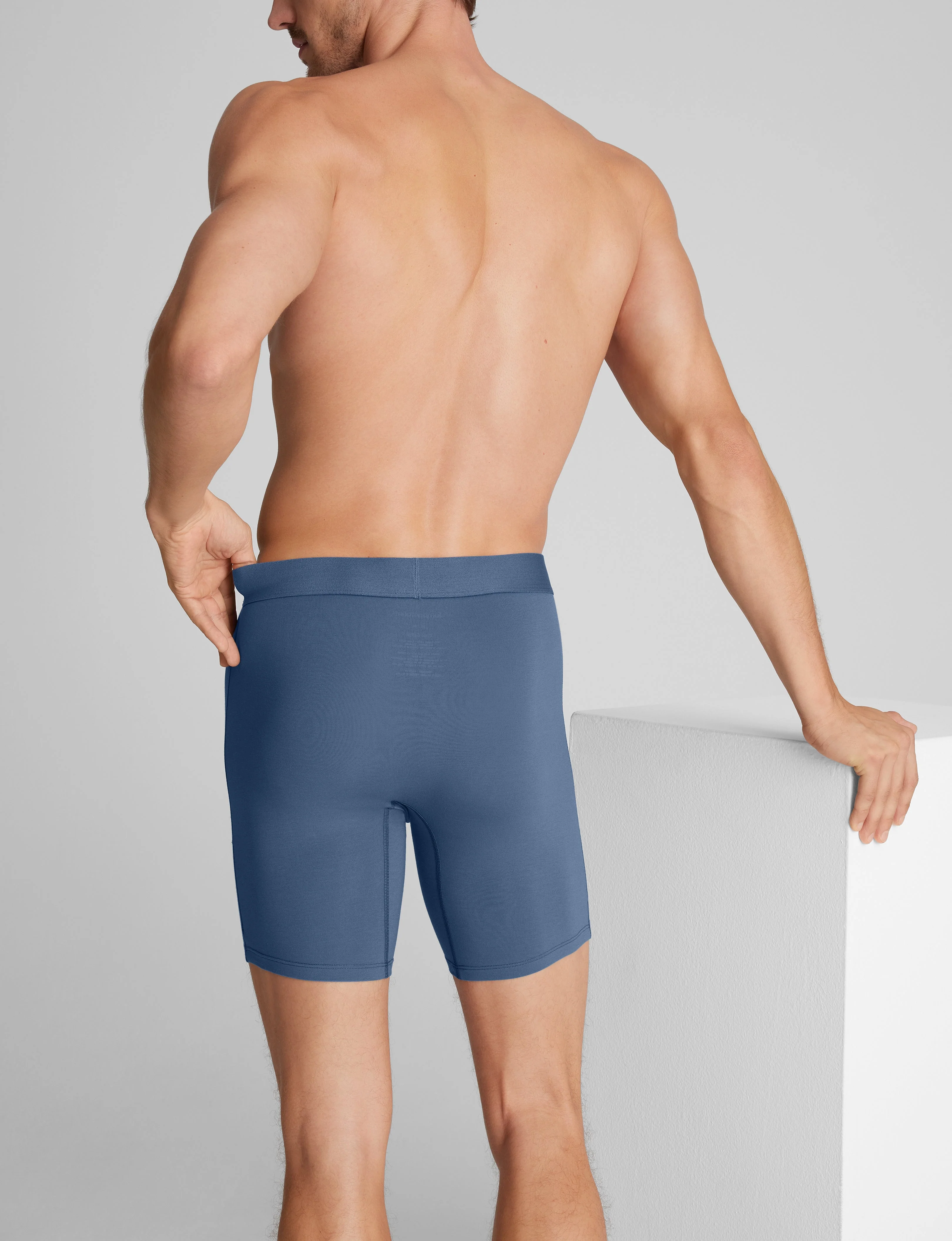 Cool Cotton Mid-Length Boxer Brief 6" - Image 18