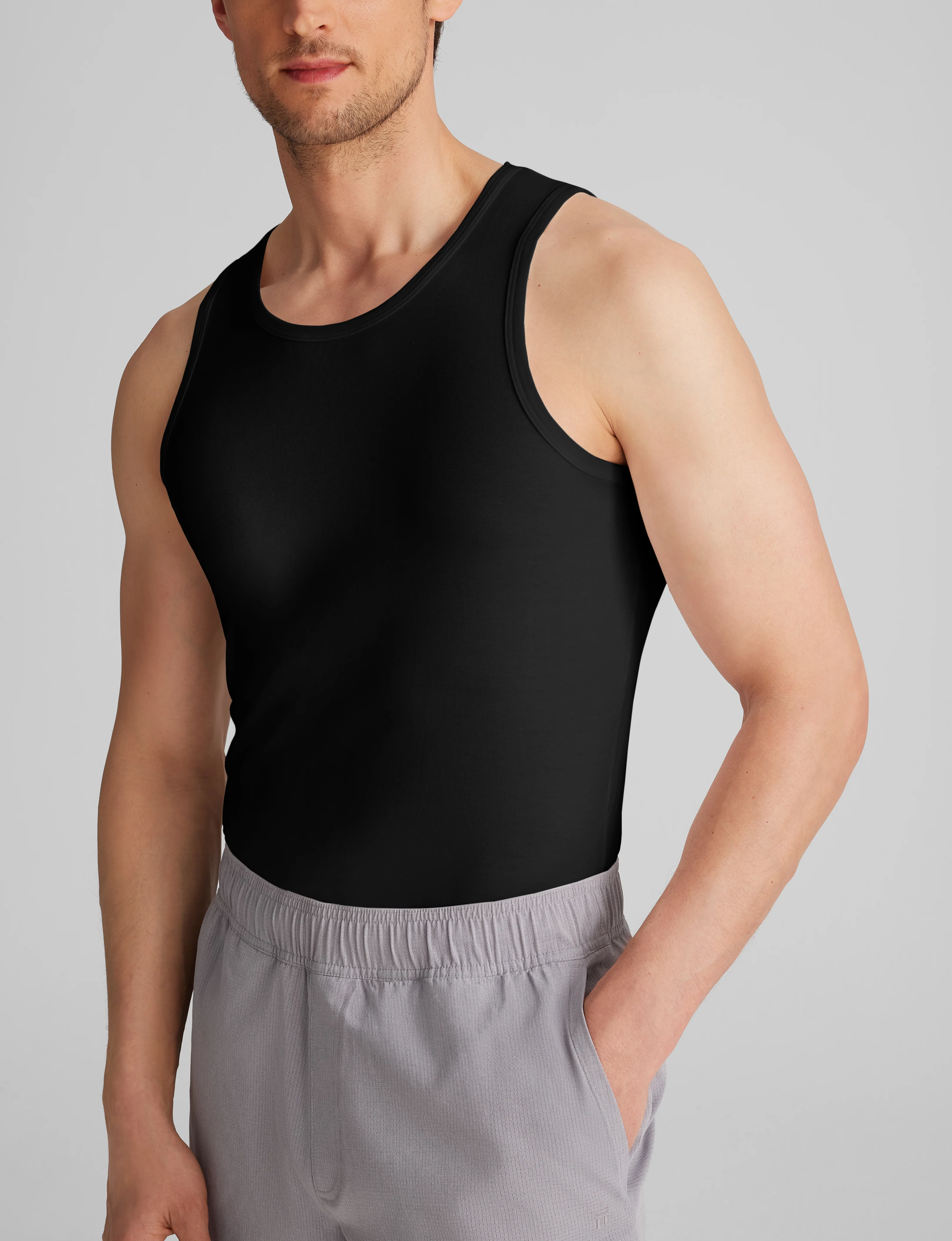 Cool Cotton Tank Stay-Tucked Undershirt - Image 5