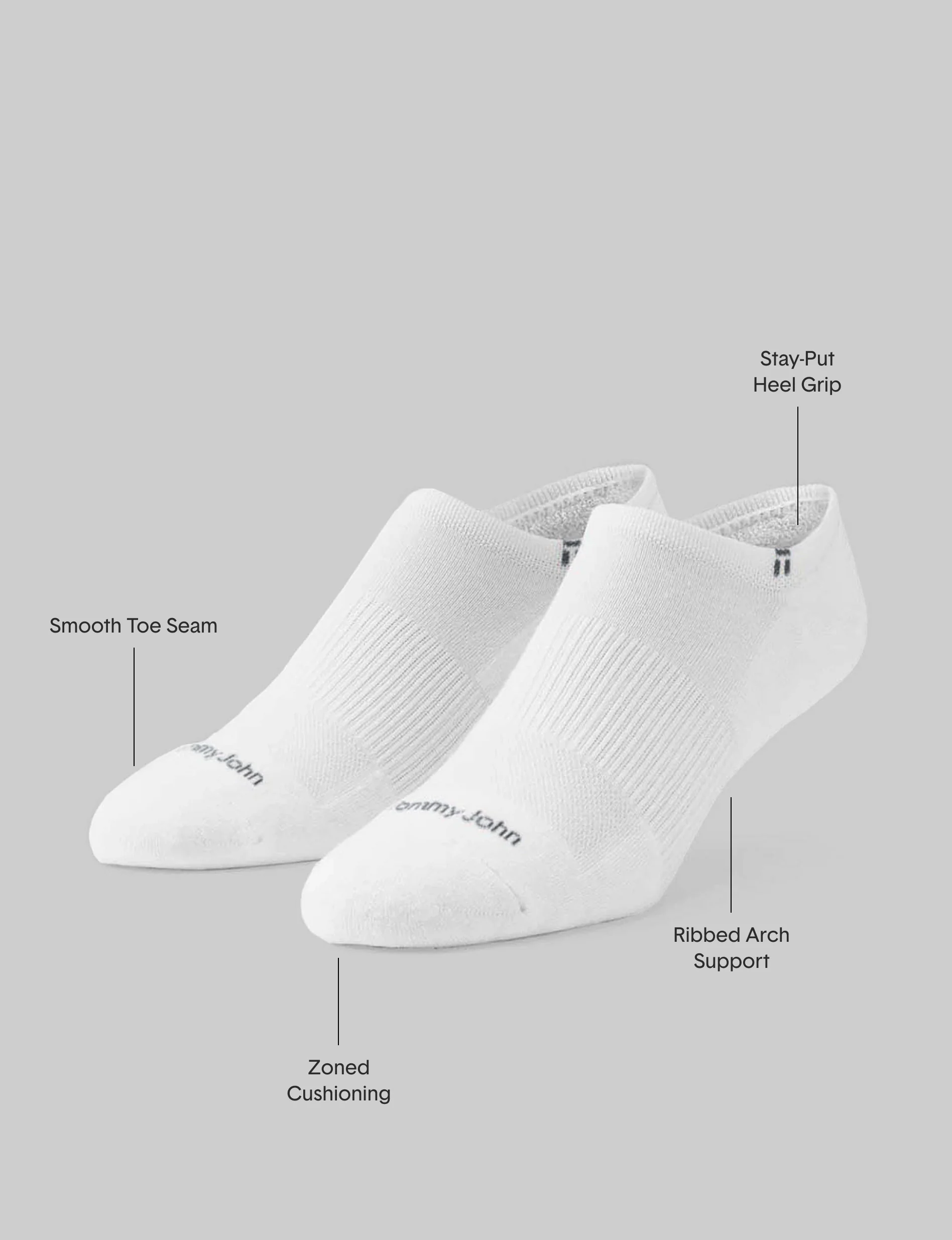 Cushioned No Show Sock (3-Pack) - Image 5