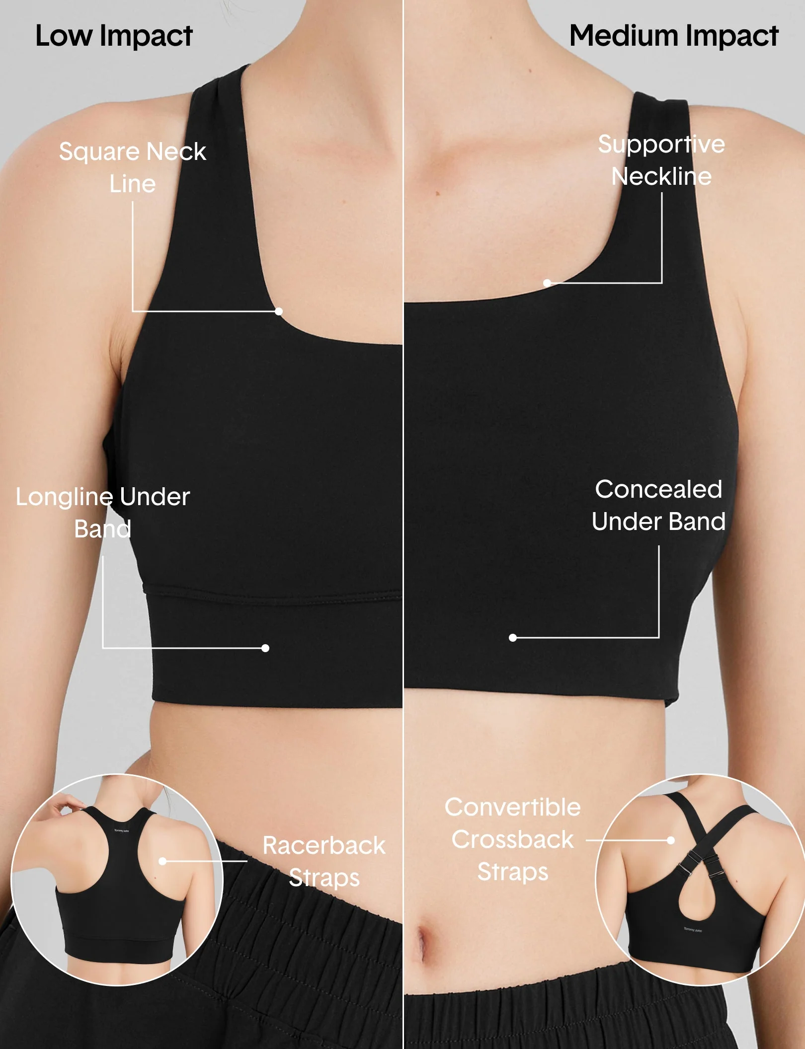 Medium Impact Adjustable Sports Bra - Image 6