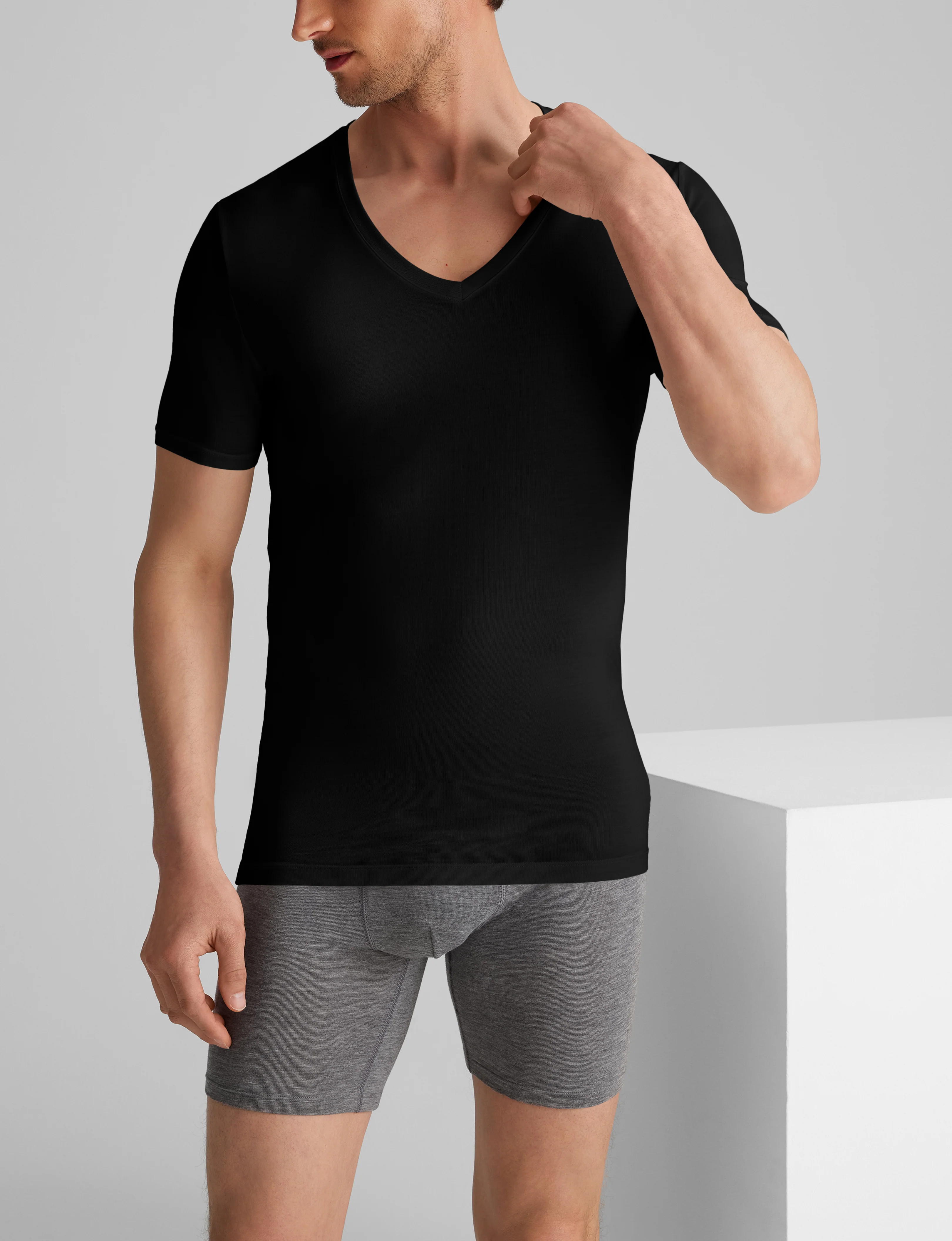 Second Skin Deep V-Neck Stay-Tucked Undershirt - Image 2