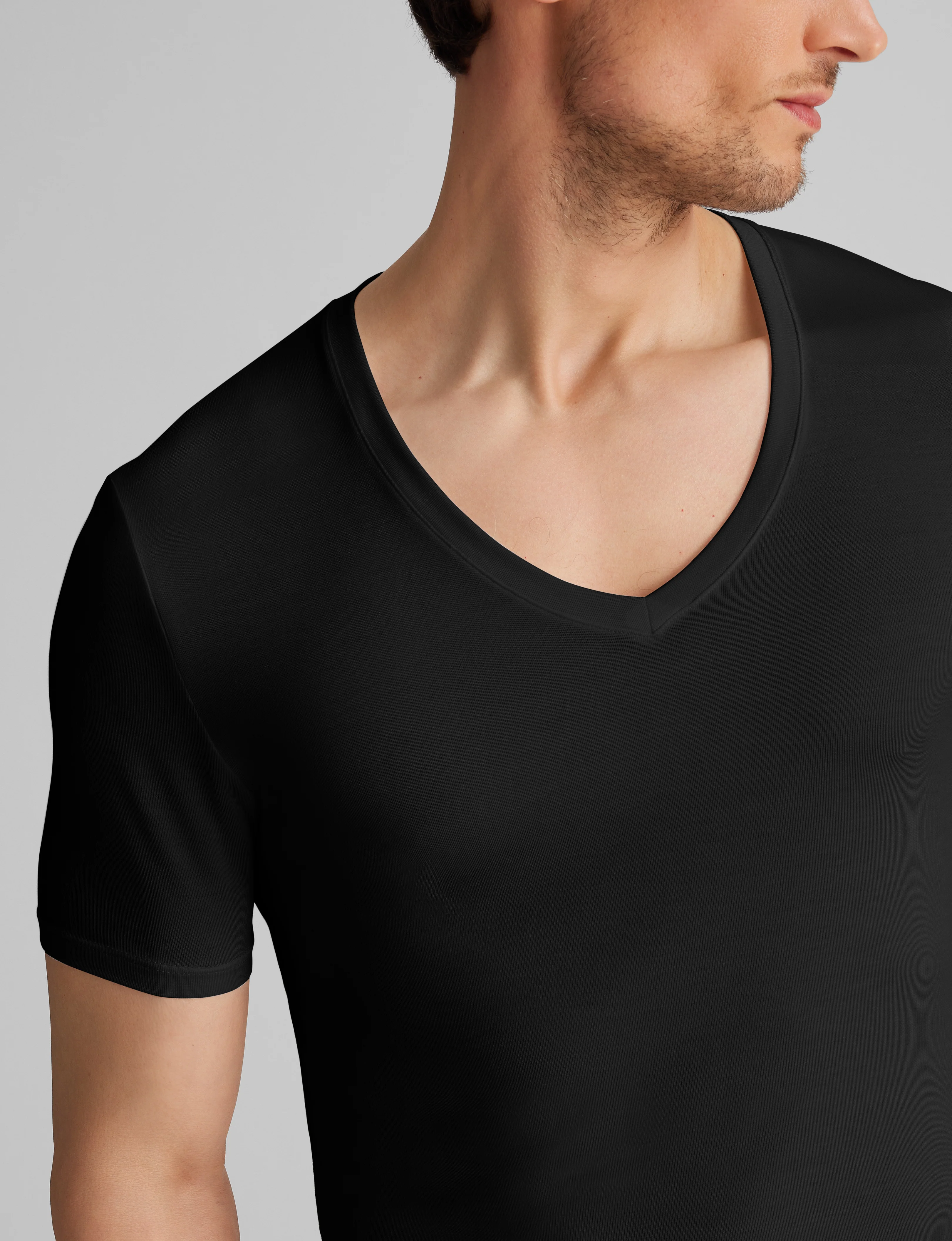 Second Skin Deep V-Neck Stay-Tucked Undershirt (6-Pack) - Image 5