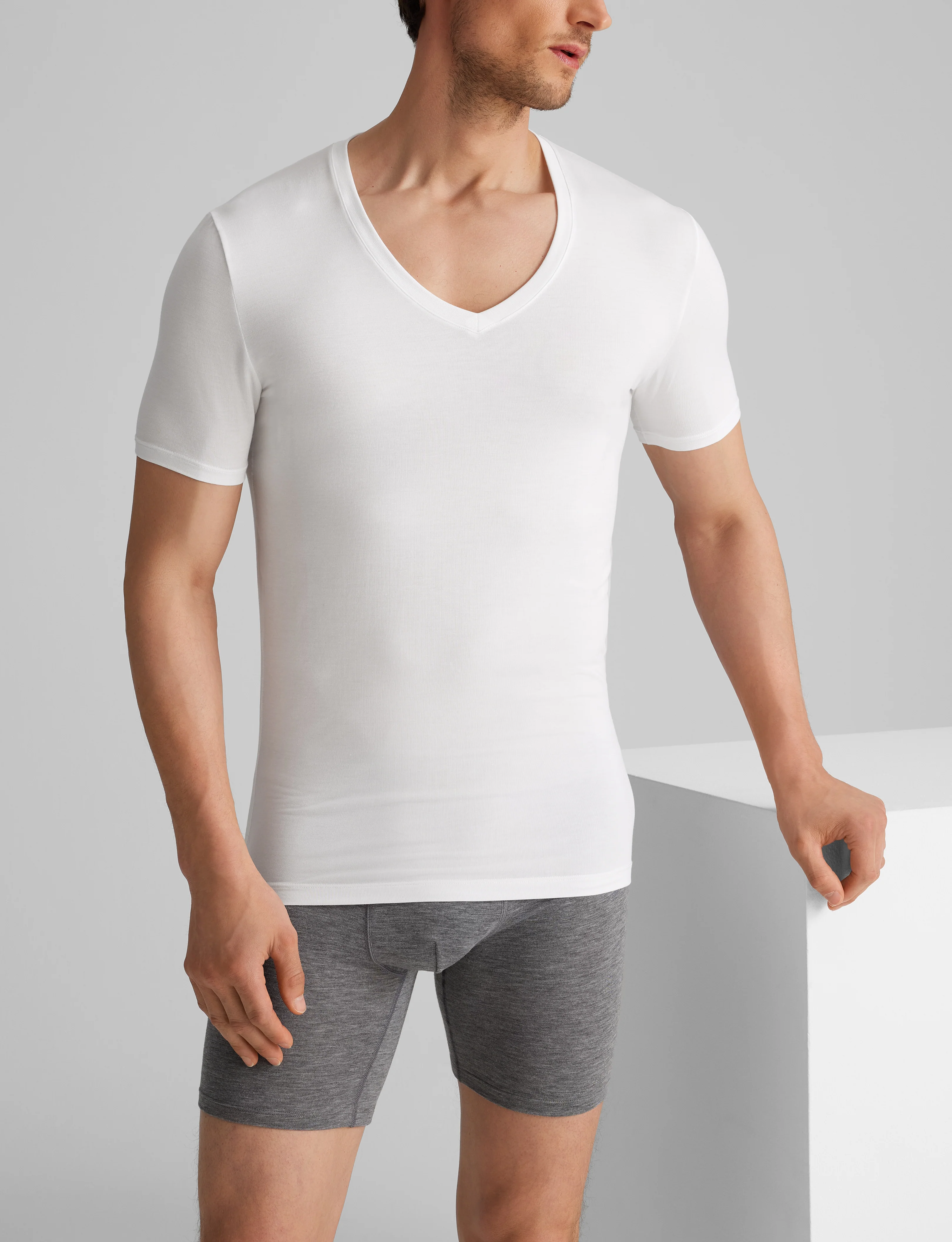 Second Skin Deep V-Neck Stay-Tucked Undershirt (6-Pack) - Image 7