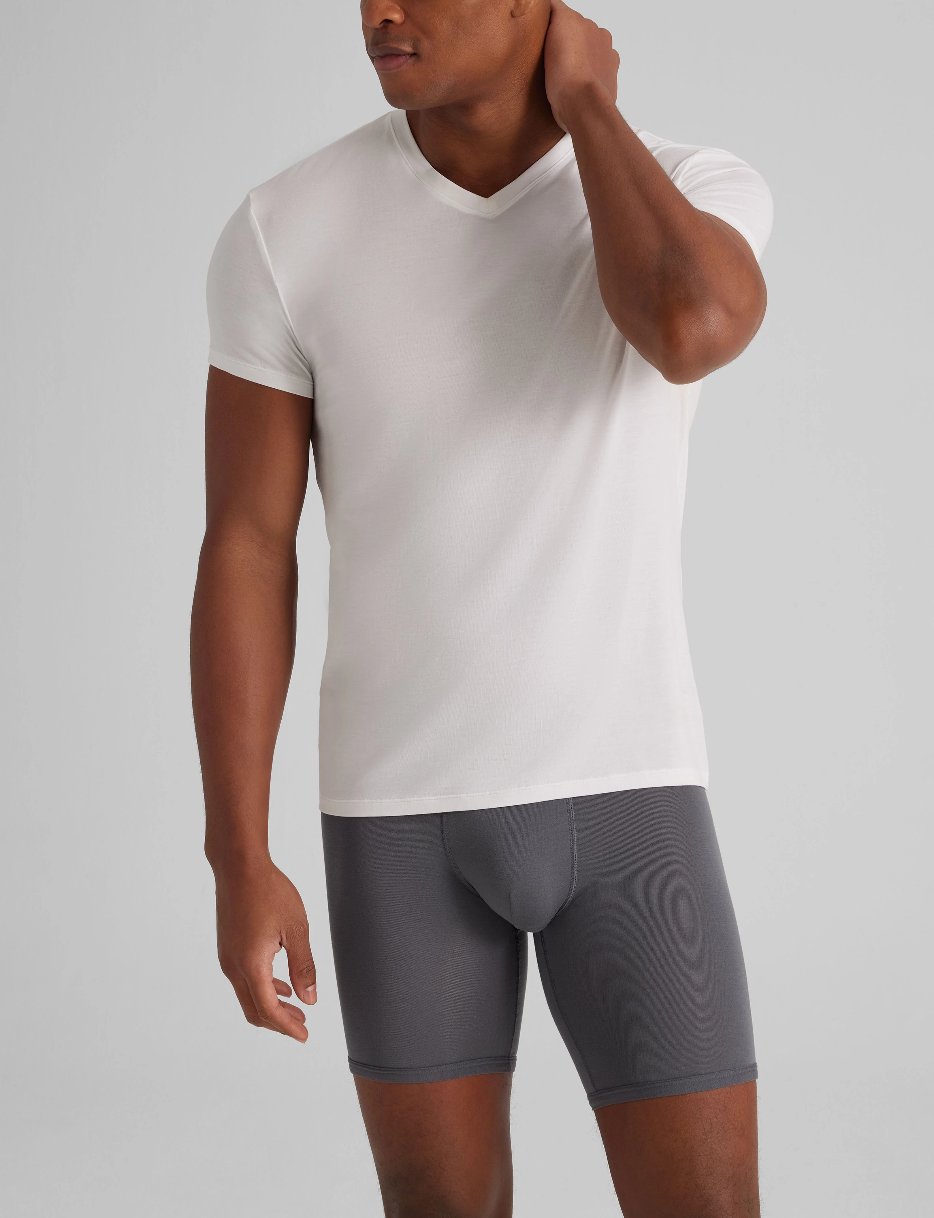 Second Skin High V-Neck Modern Fit Undershirt (3-Pack) - Image 6
