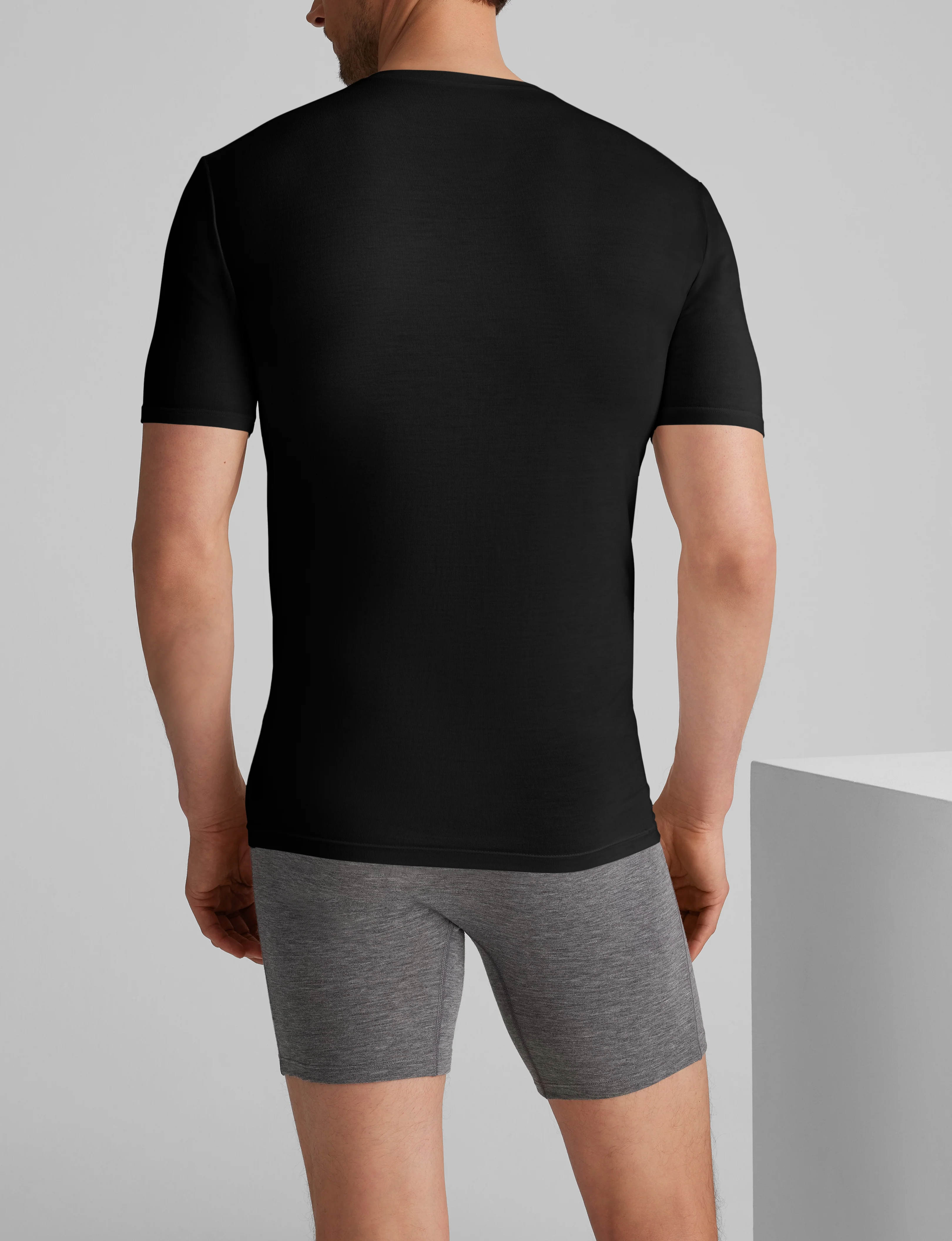 Second Skin High V-Neck Stay-Tucked Undershirt (6-Pack) - Image 4