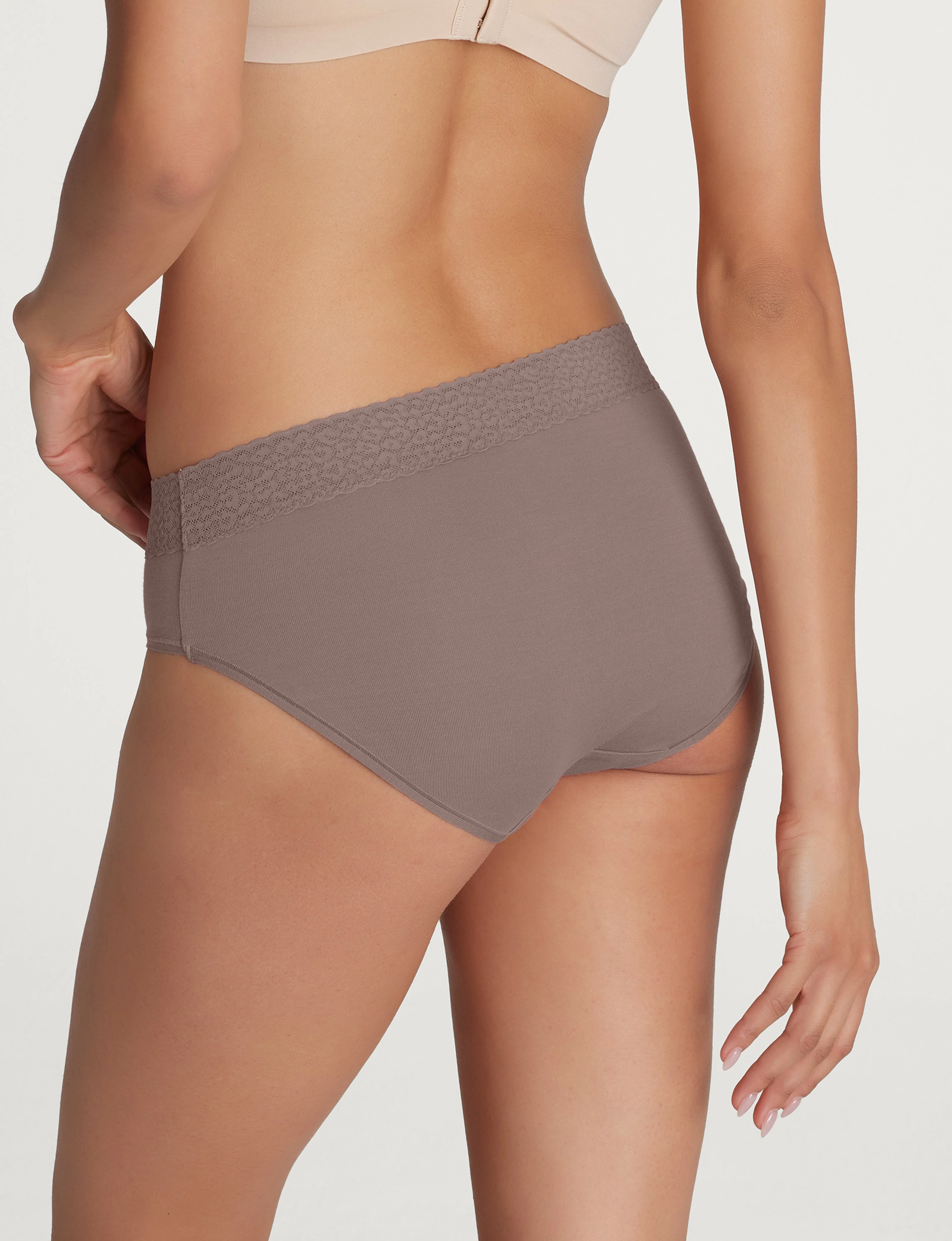Women's Second Skin Brief, Lace Waist
