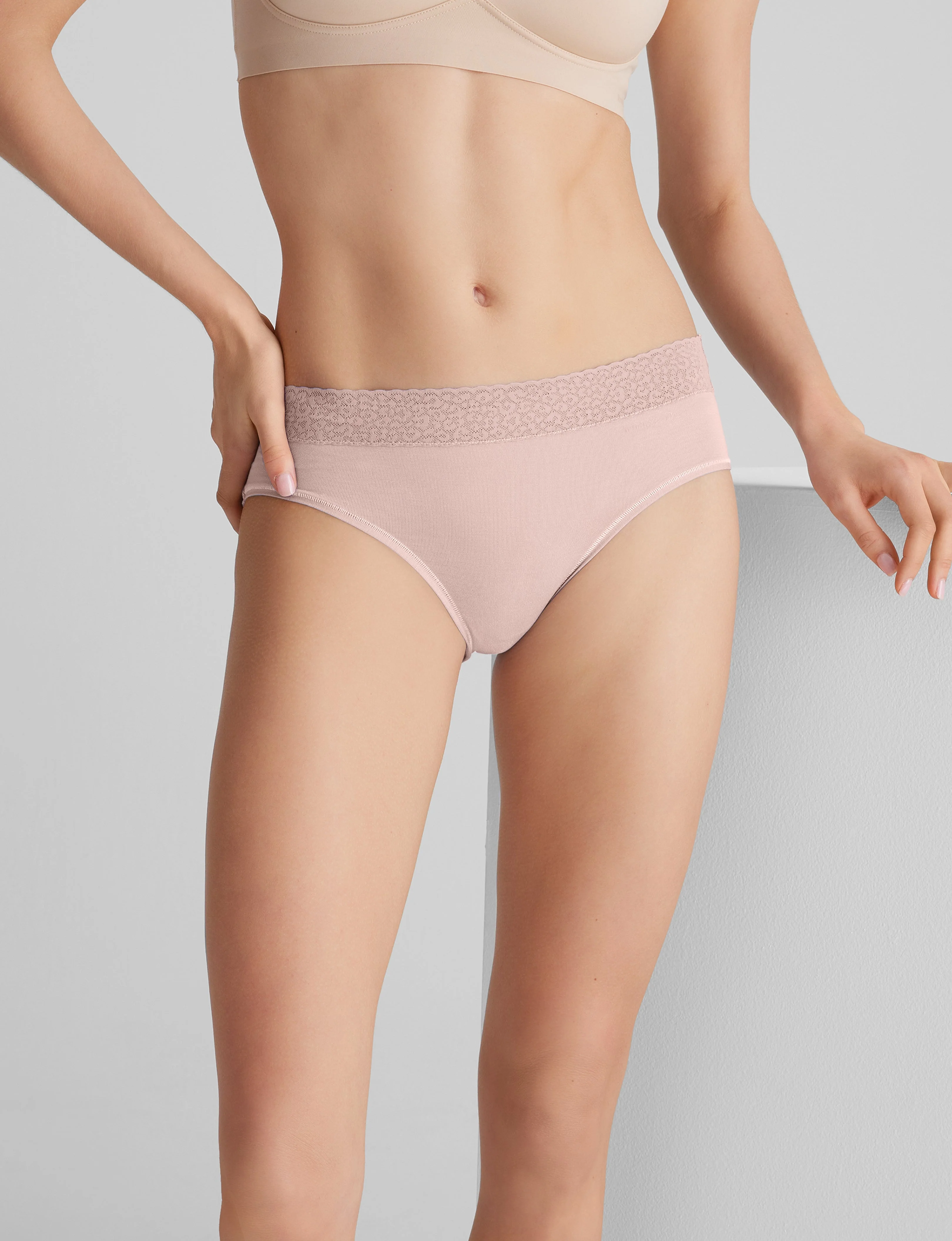 Women's Second Skin Brief, Lace Waist - Image 35