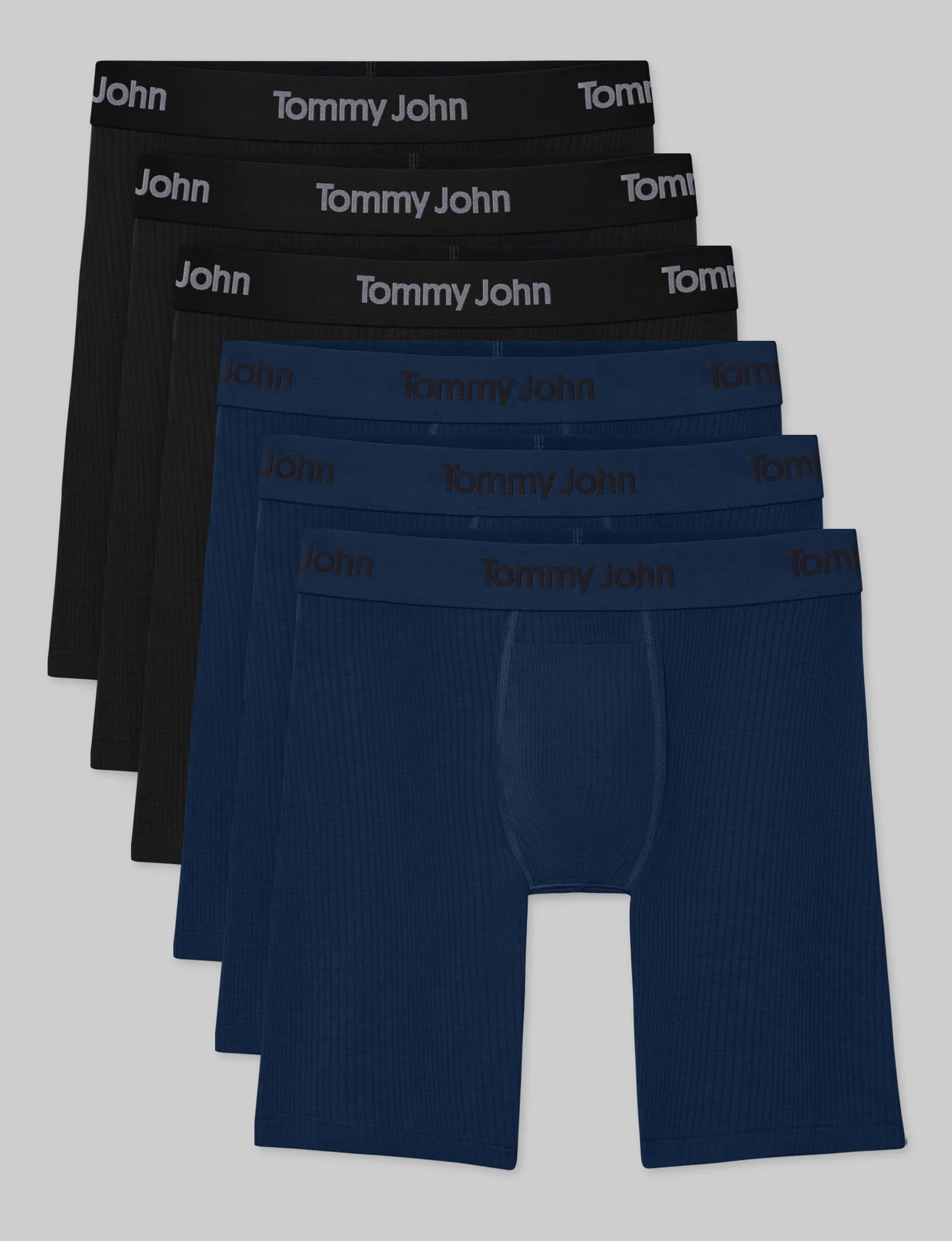 Second Skin Luxe Rib Boxer Brief 8" (6-Pack) - Image 2