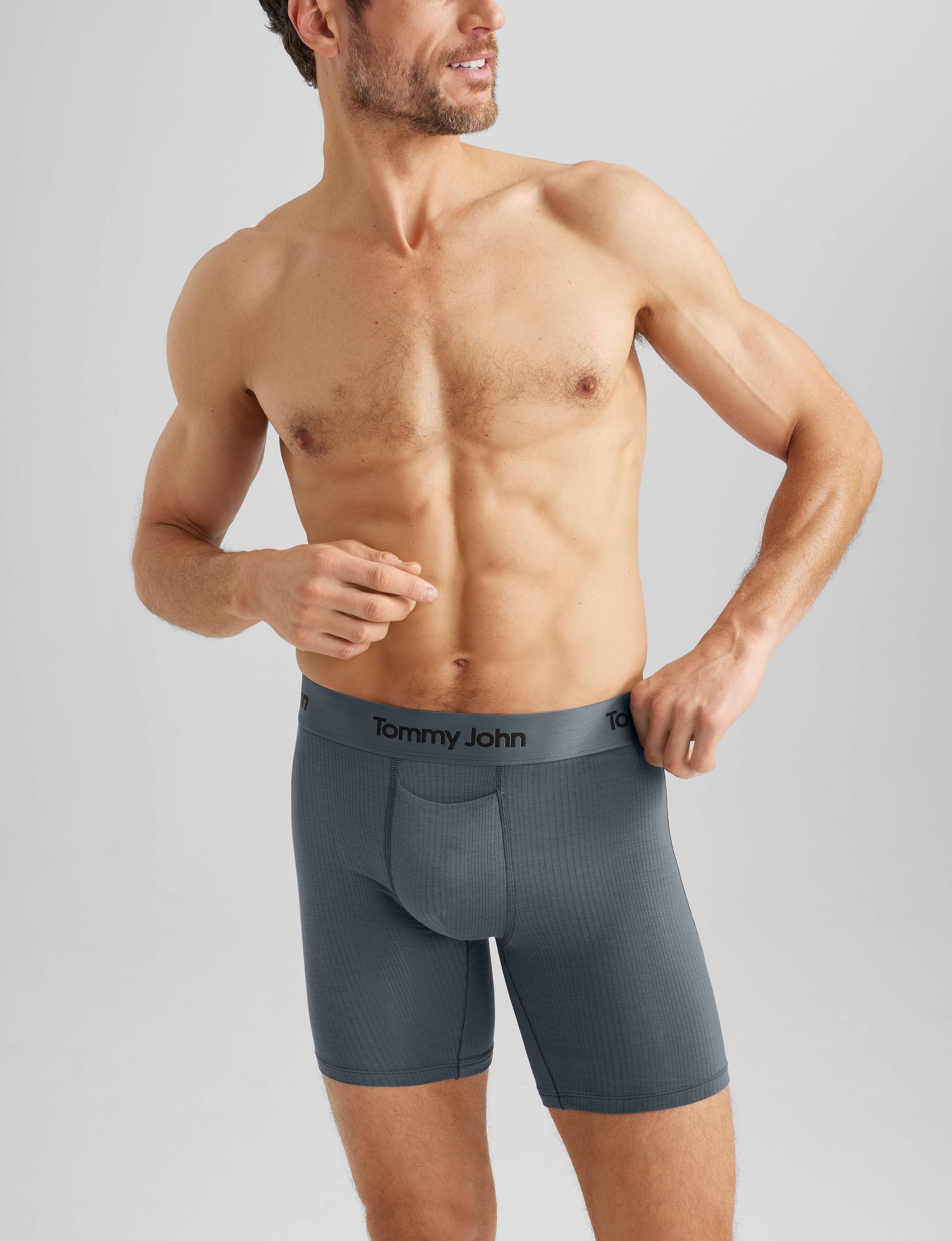 Second Skin Luxe Rib Mid-Length Boxer Brief 6" - Image 11