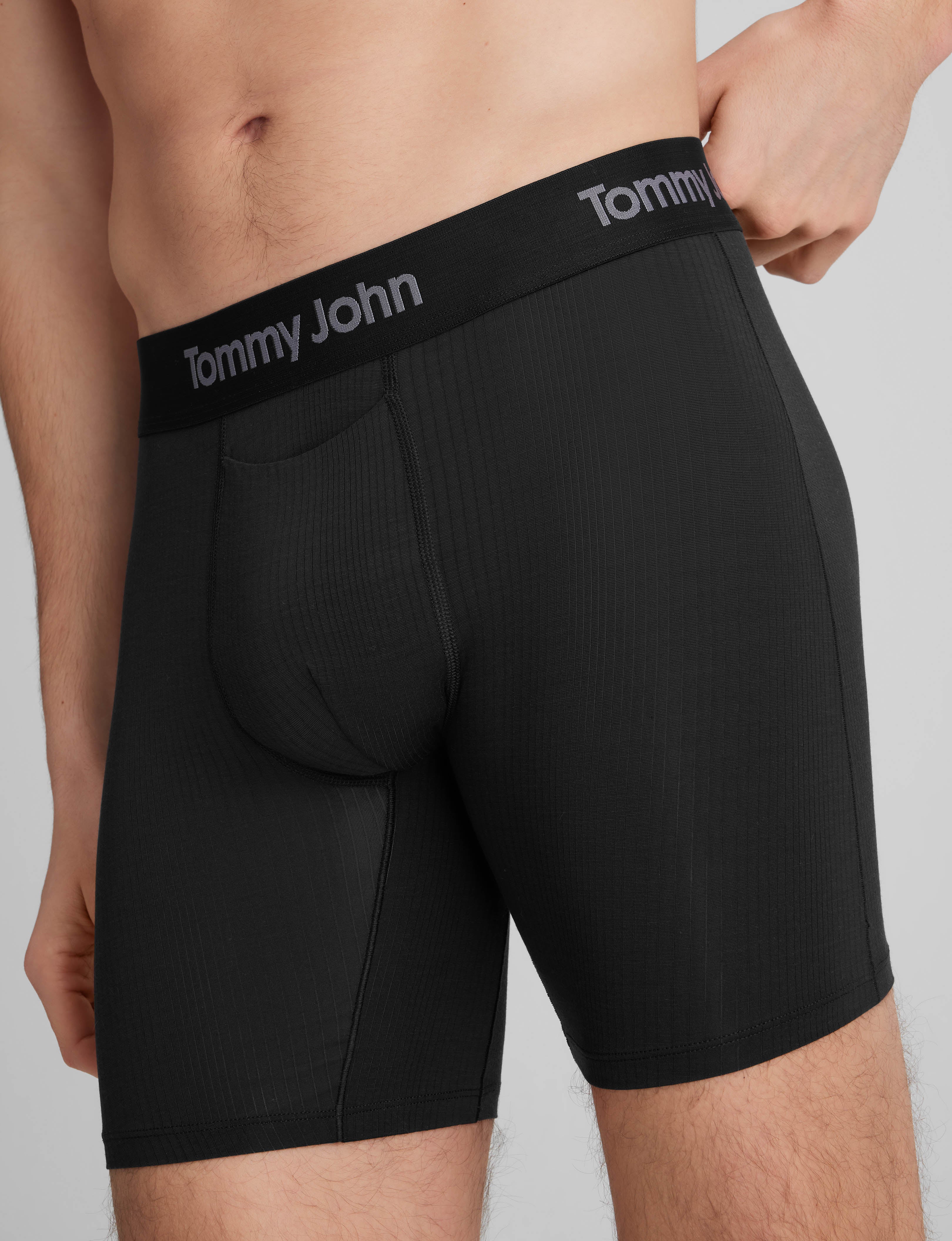 Second Skin Luxe Rib Mid-Length Boxer Brief 6" - Image 4