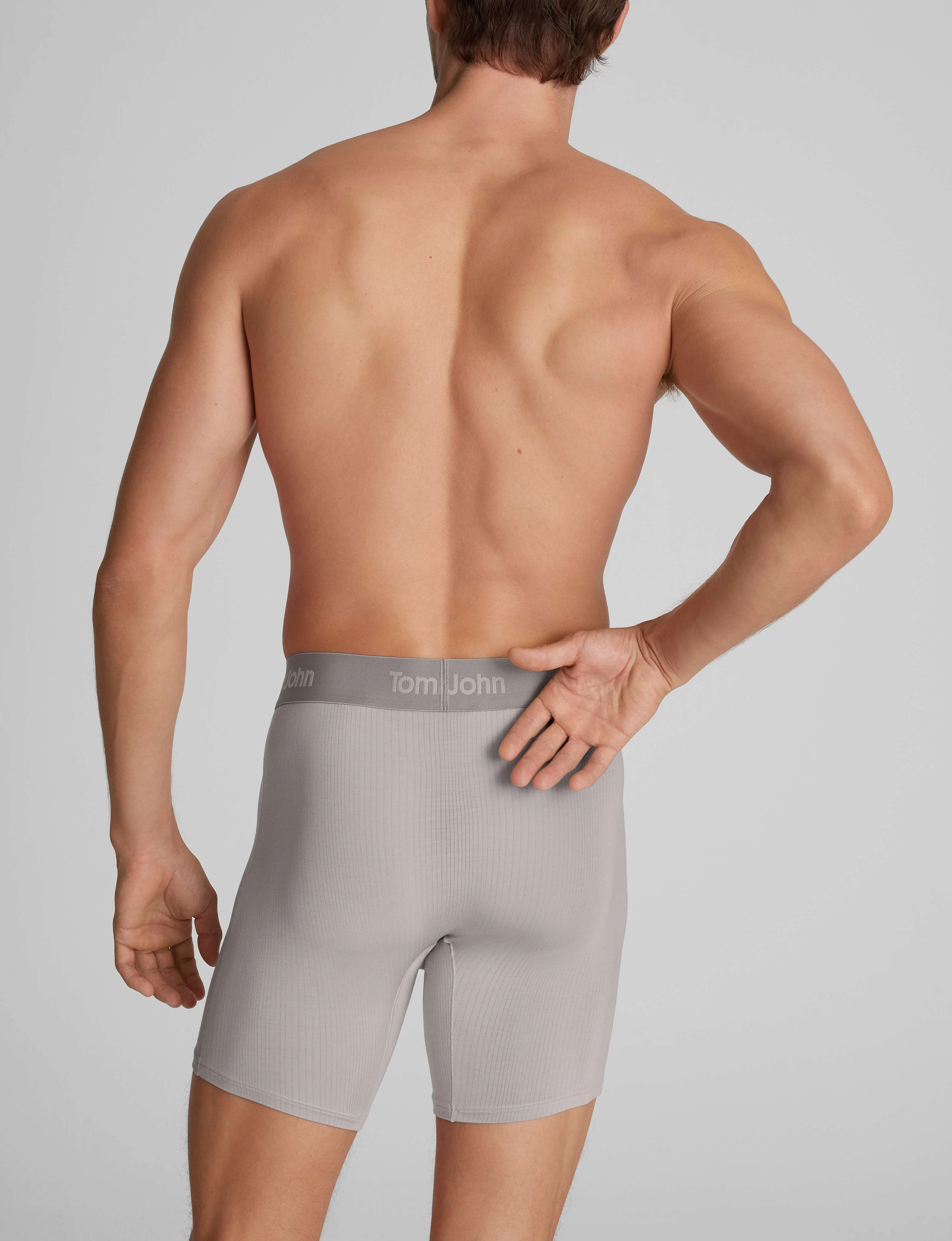 Second Skin Luxe Rib Mid-Length Boxer Brief 6" (3-Pack) - Image 13