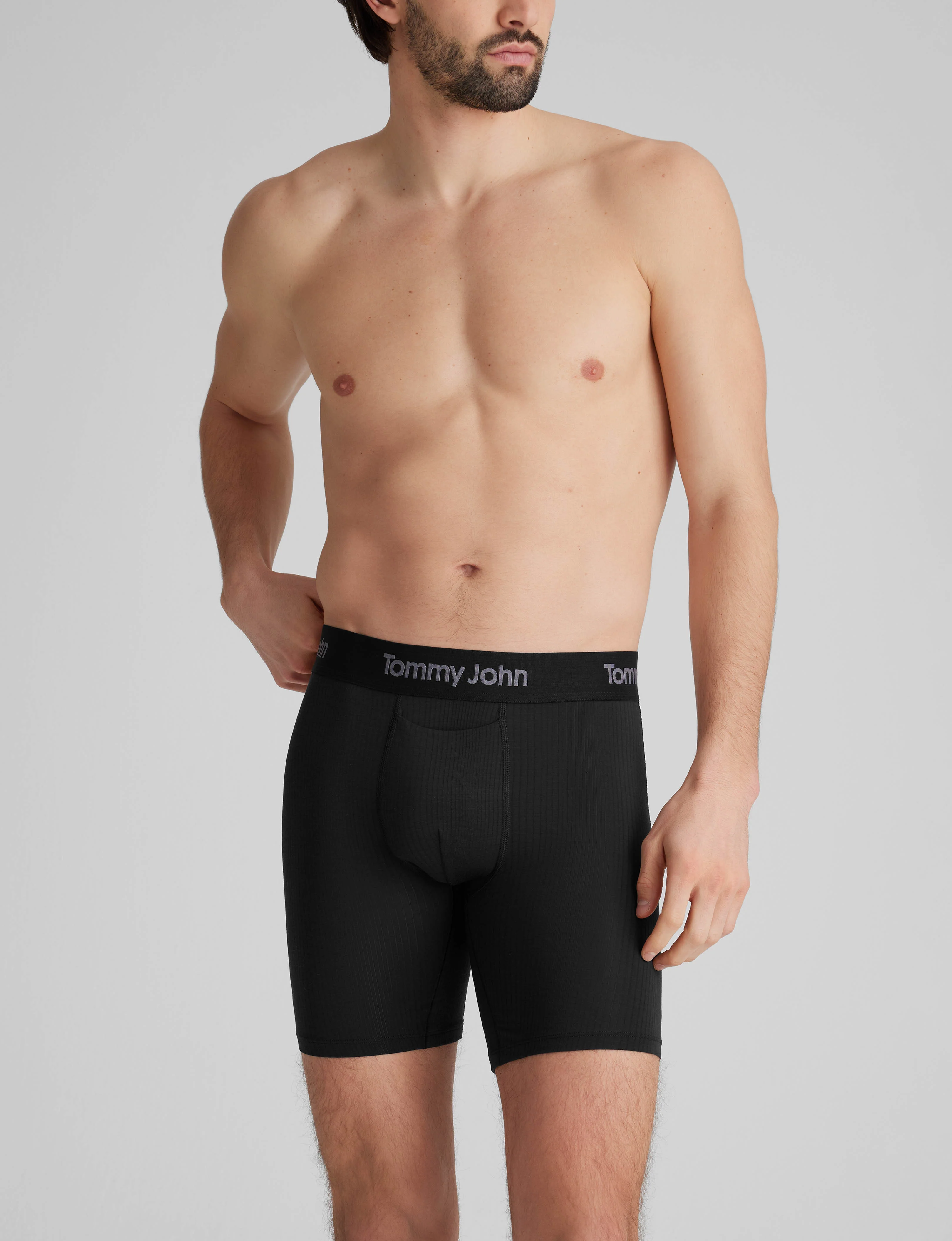 Second Skin Luxe Rib Mid-Length Boxer Brief 6" (3-Pack) - Image 16