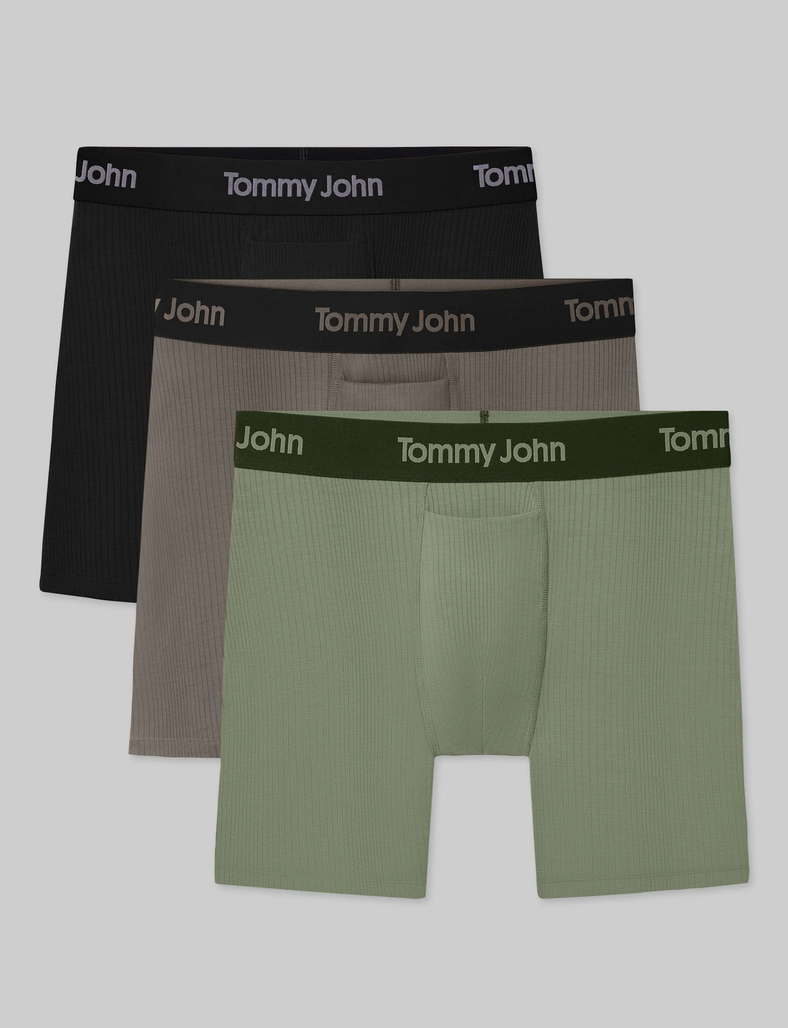Second Skin Luxe Rib Mid-Length Boxer Brief 6" (3-Pack) - Image 19