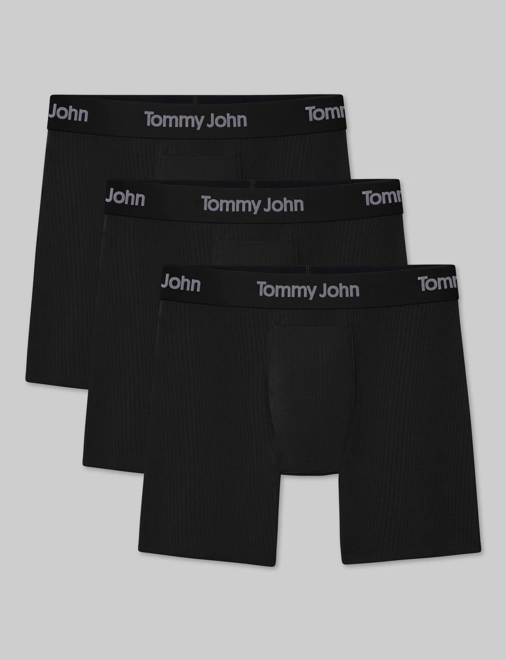 Second Skin Luxe Rib Mid-Length Boxer Brief 6" (3-Pack) - Image 2