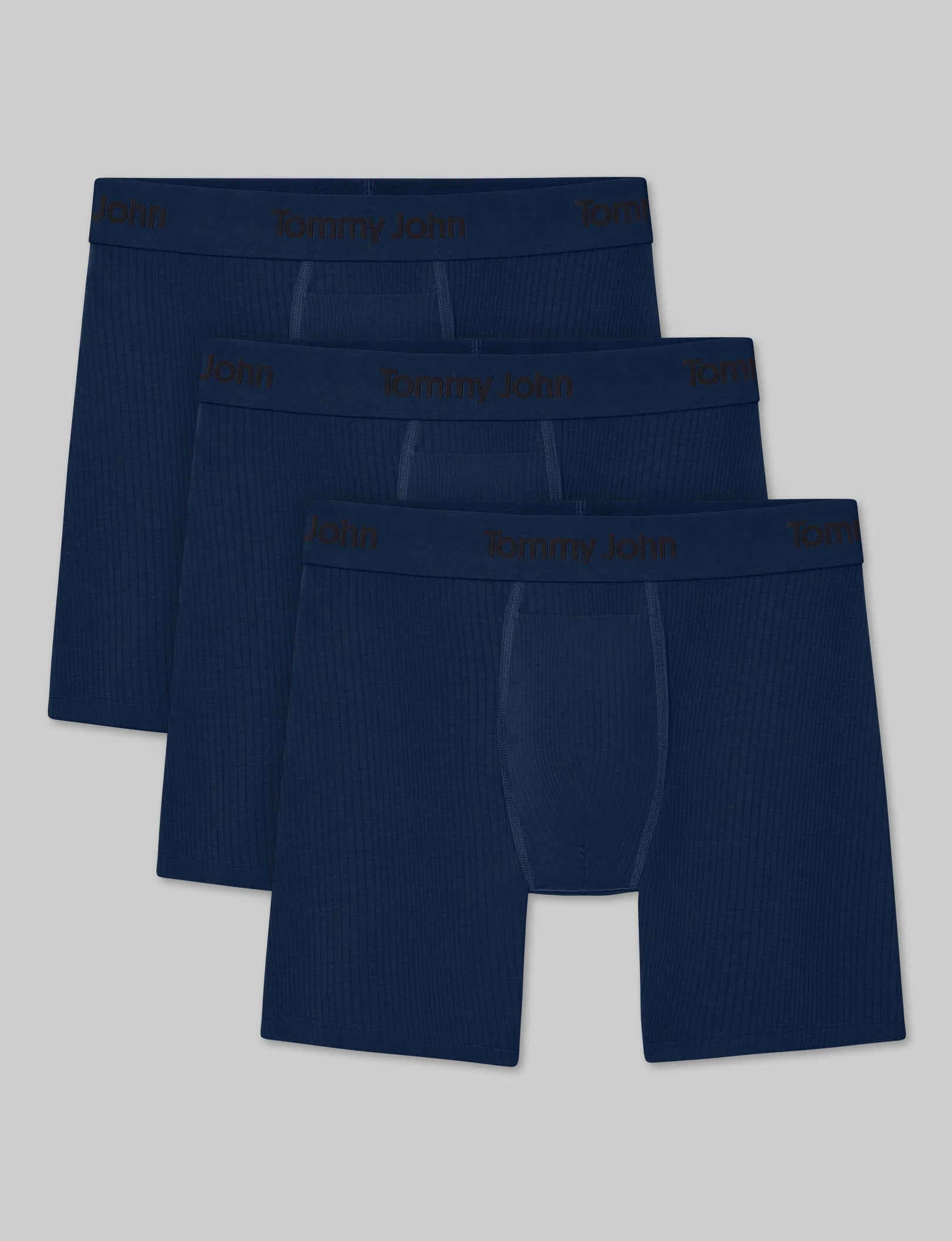 Second Skin Luxe Rib Mid-Length Boxer Brief 6" (3-Pack) - Image 8