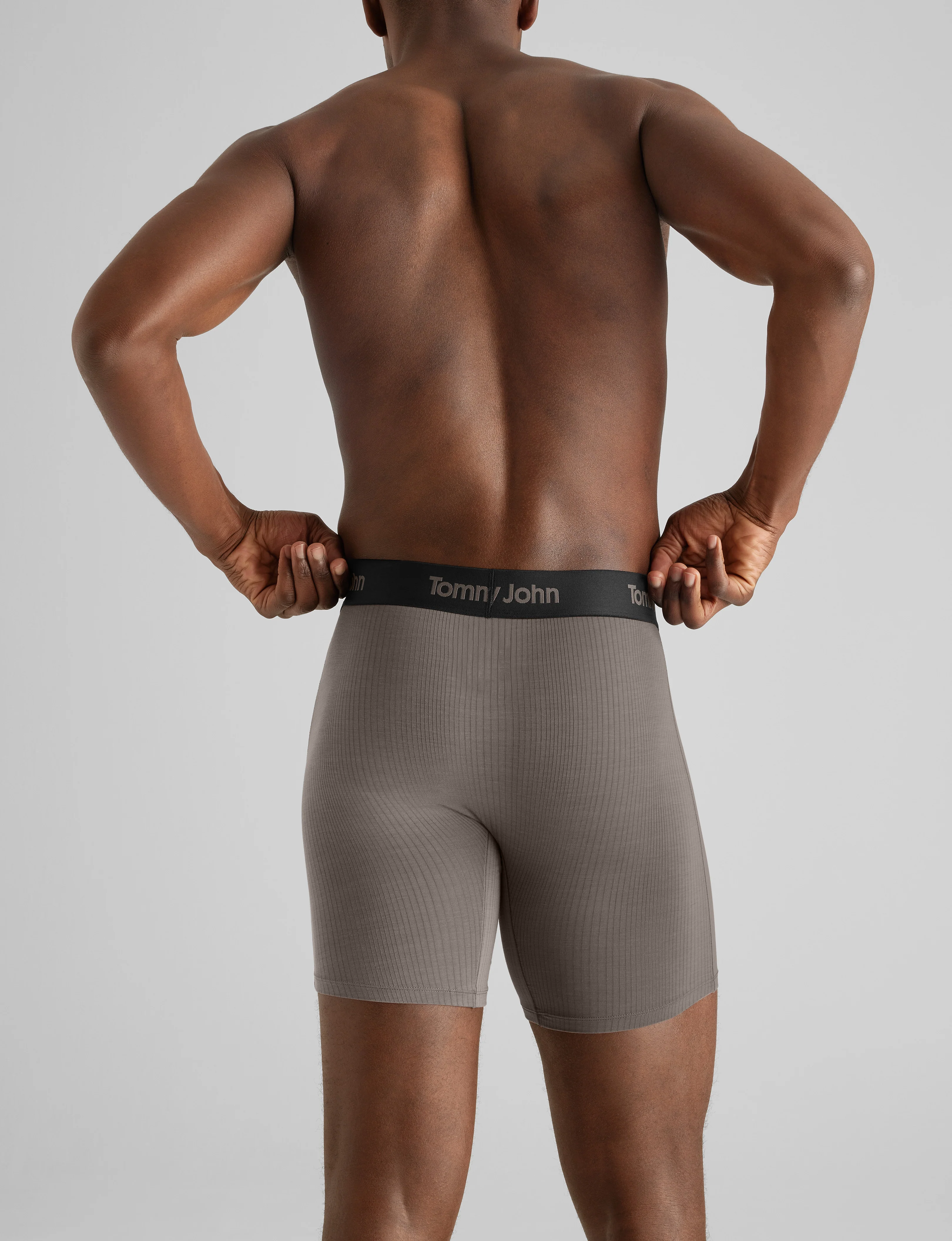 Second Skin Luxe Rib Mid-Length Boxer Brief 6" (6-Pack) - Image 15