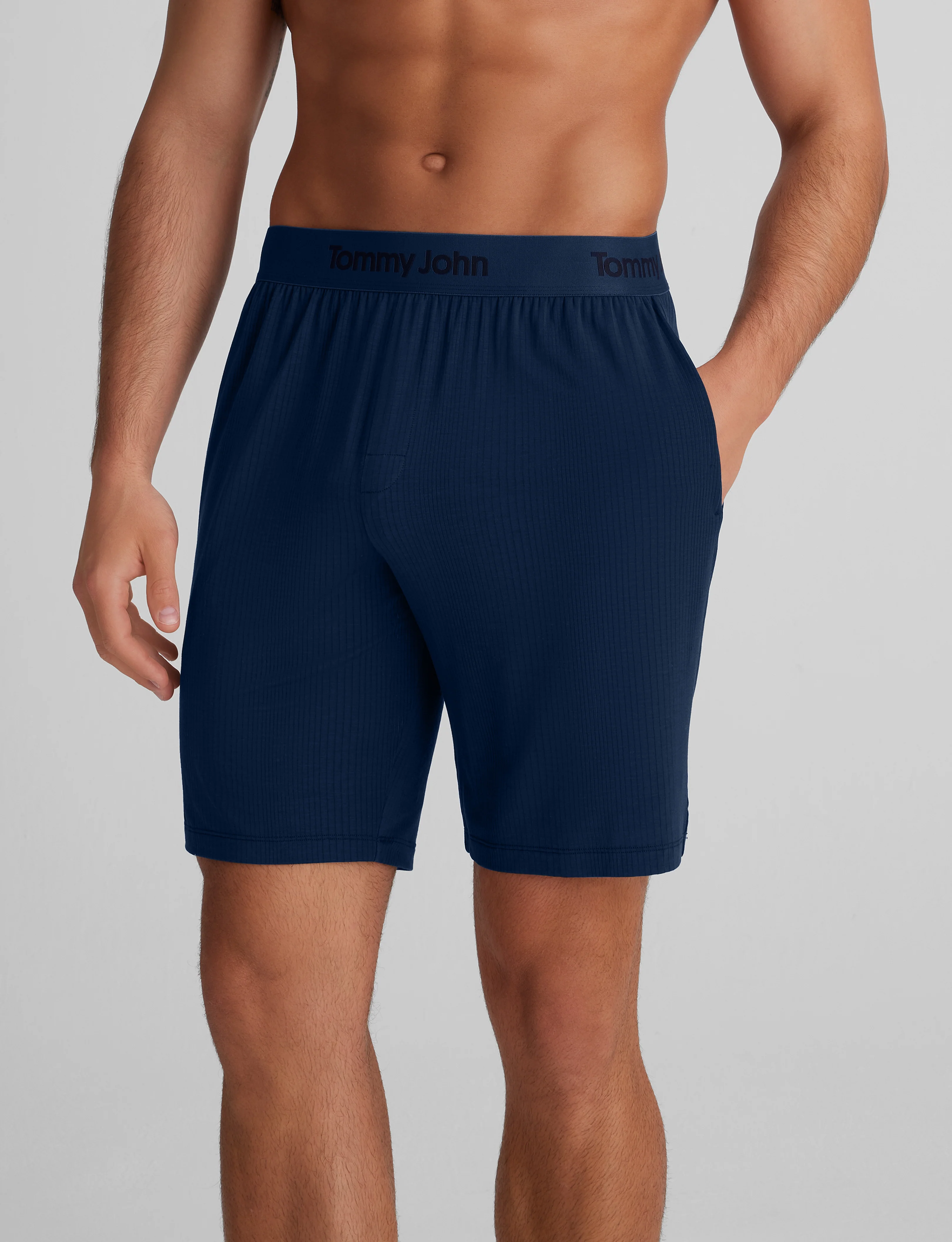 Second Skin Luxe Rib Sleep Tee & Short Set - Image 9