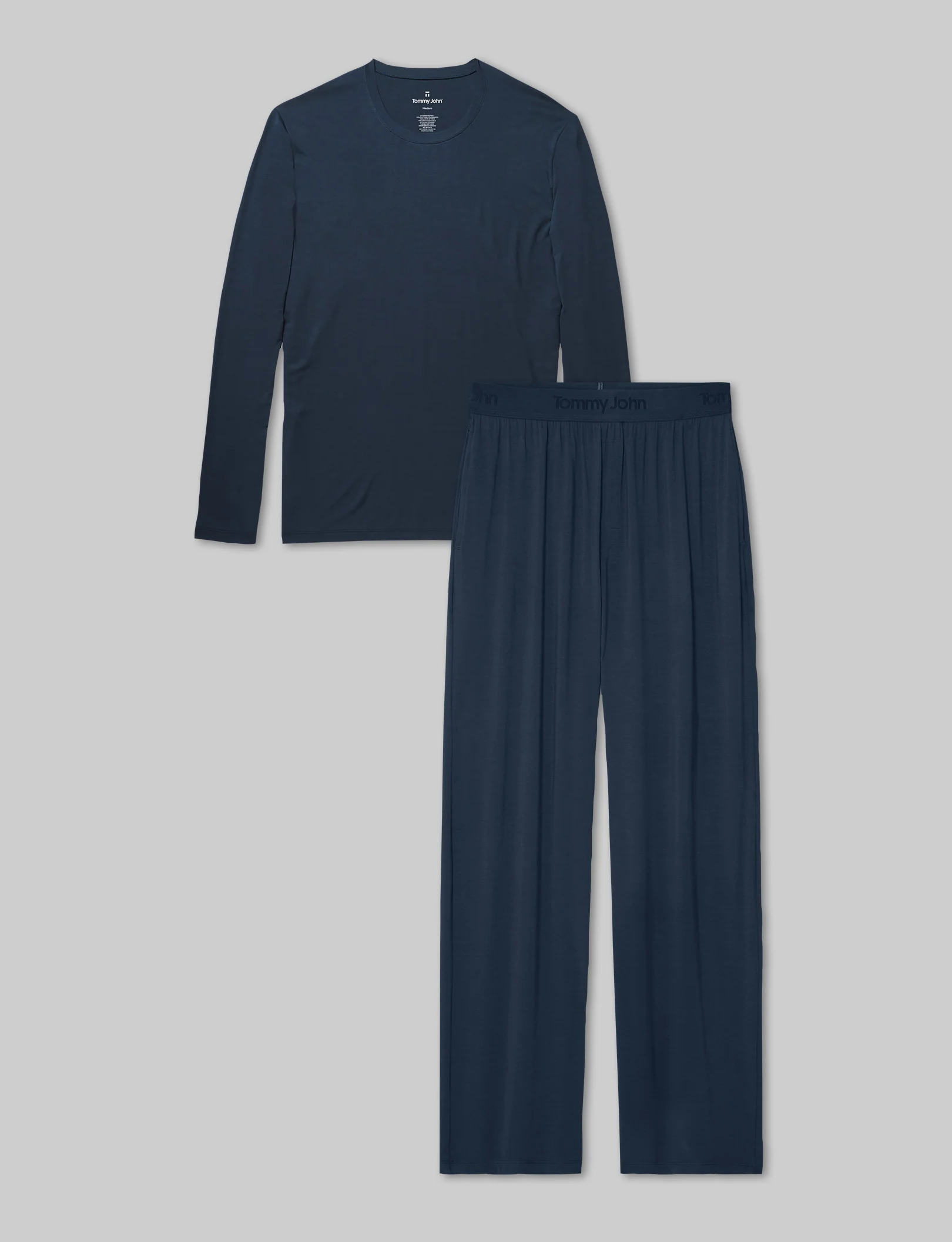 Second Skin Long Sleeve Sleep Tee & Pant Set - Image 2