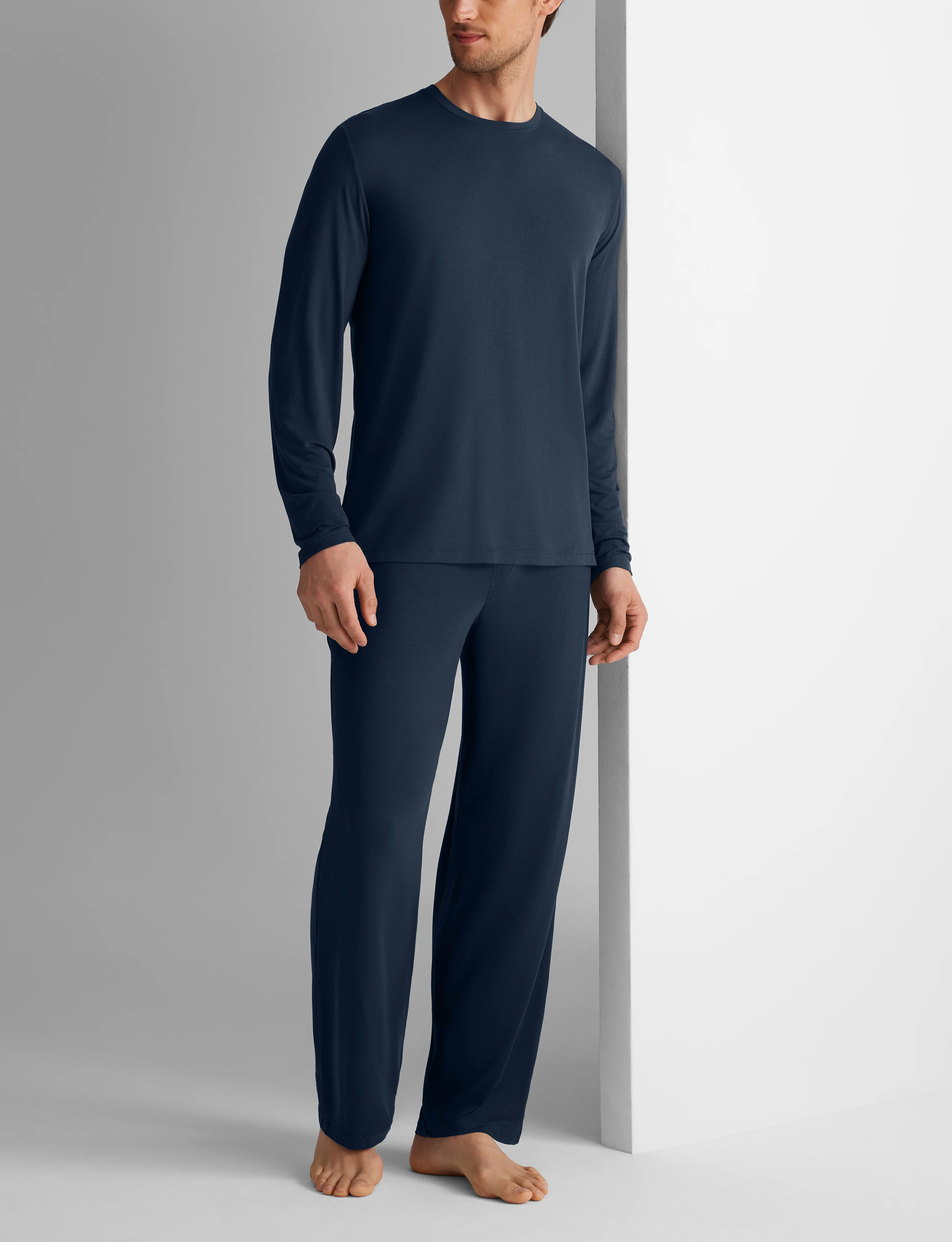 Second Skin Long Sleeve Sleep Tee & Pant Set - Image 7