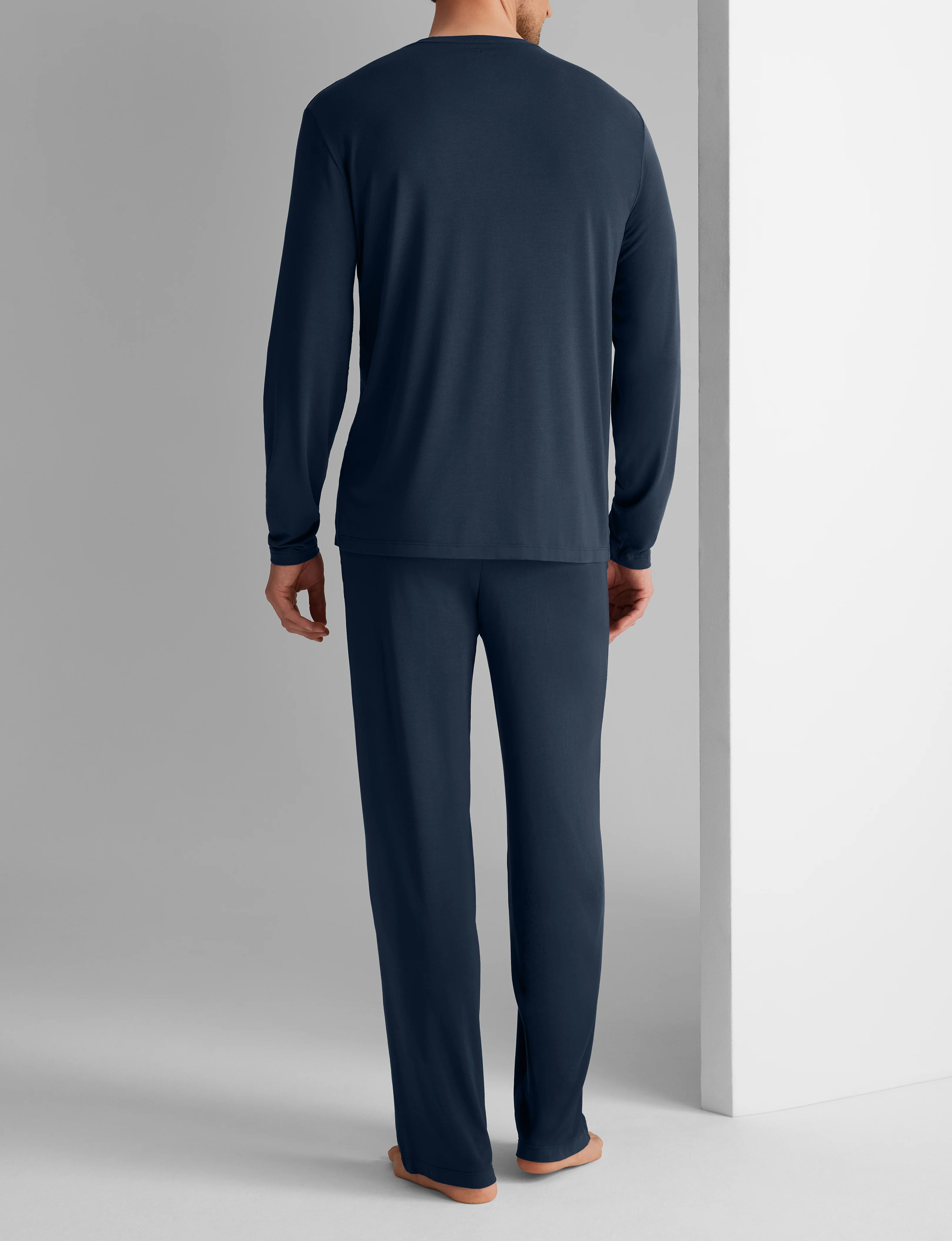 Second Skin Long Sleeve Sleep Tee & Pant Set - Image 8