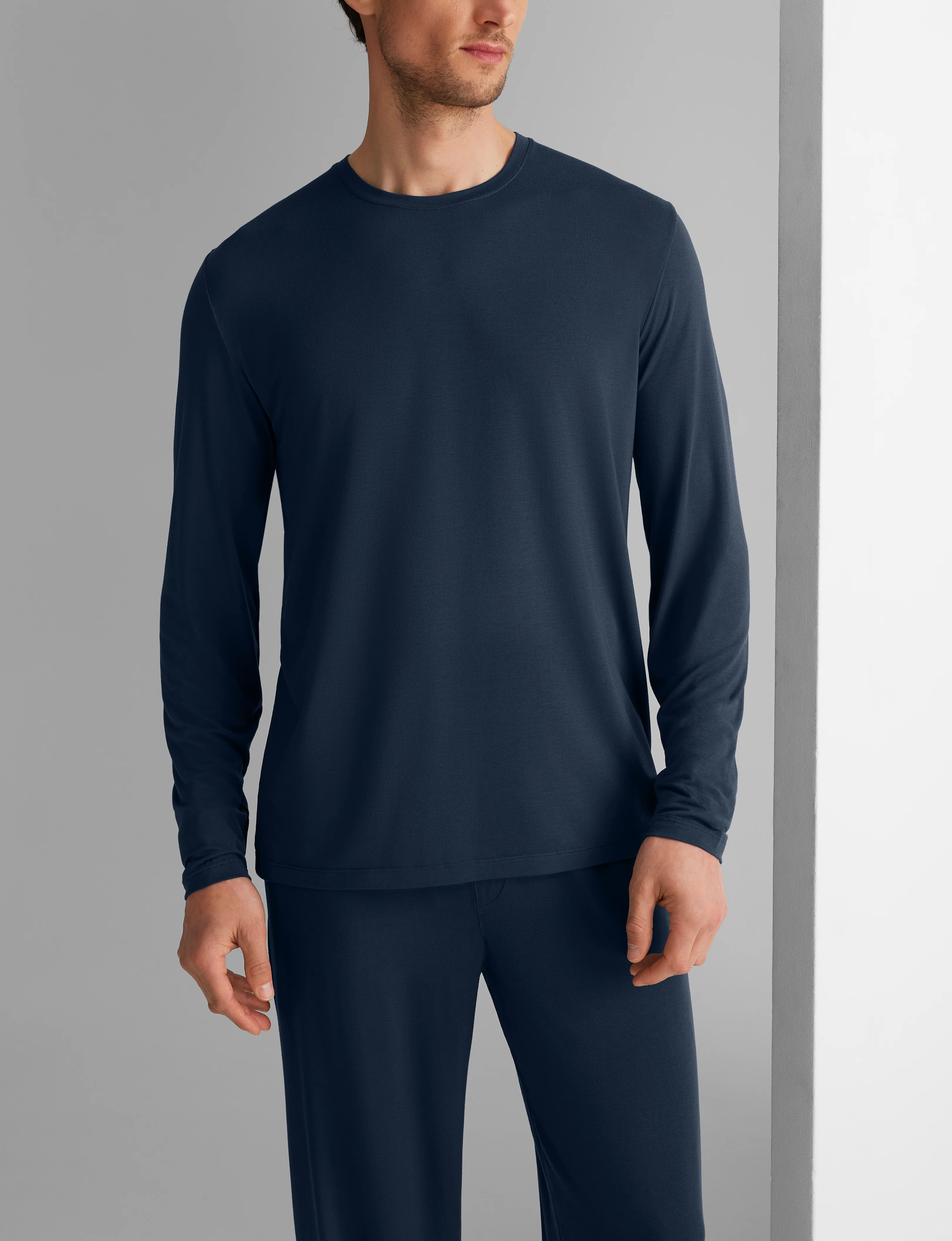Second Skin Long Sleeve Sleep Tee & Pant Set - Image 9