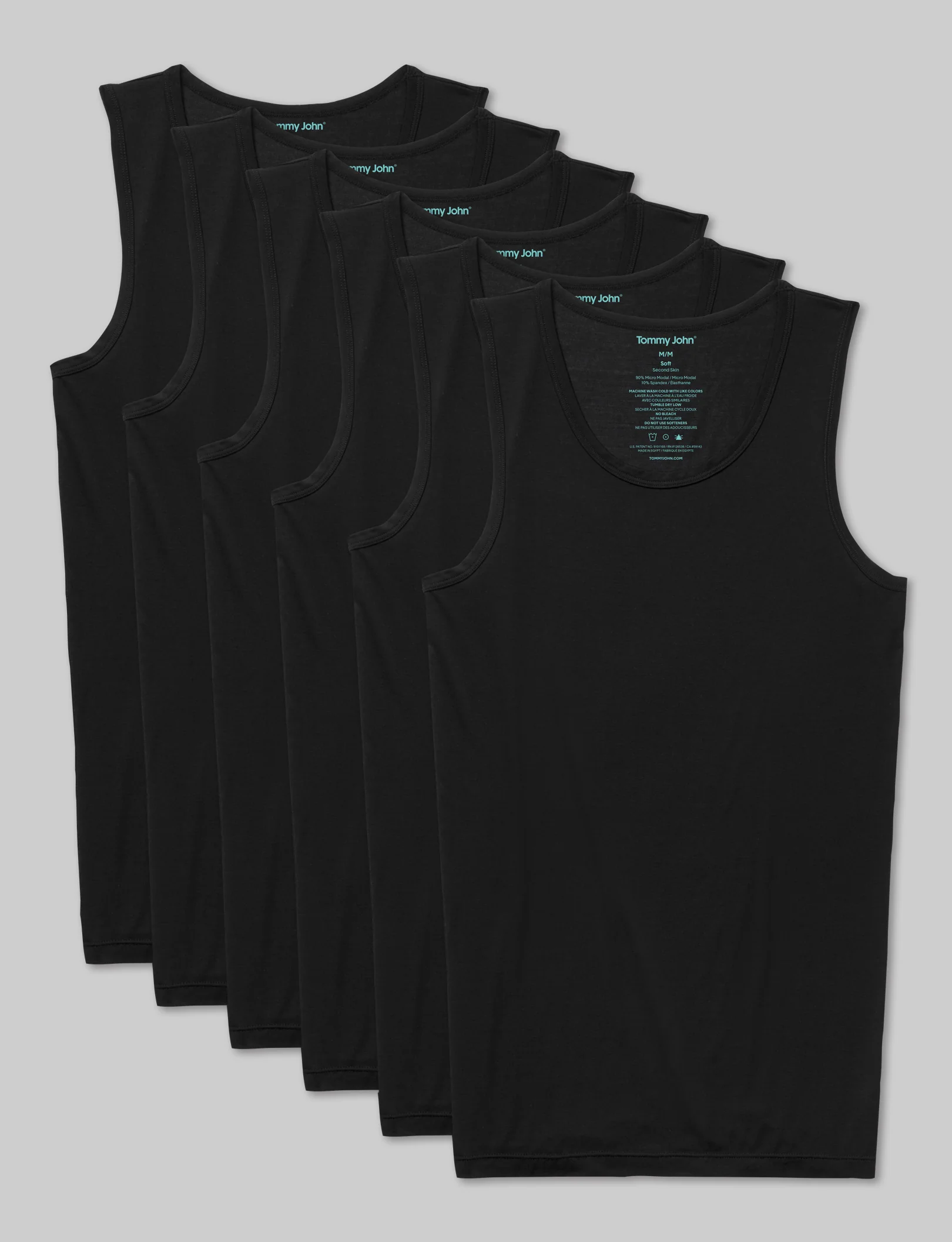 Second Skin Tank Stay-Tucked Undershirt (6-Pack) - Image 2