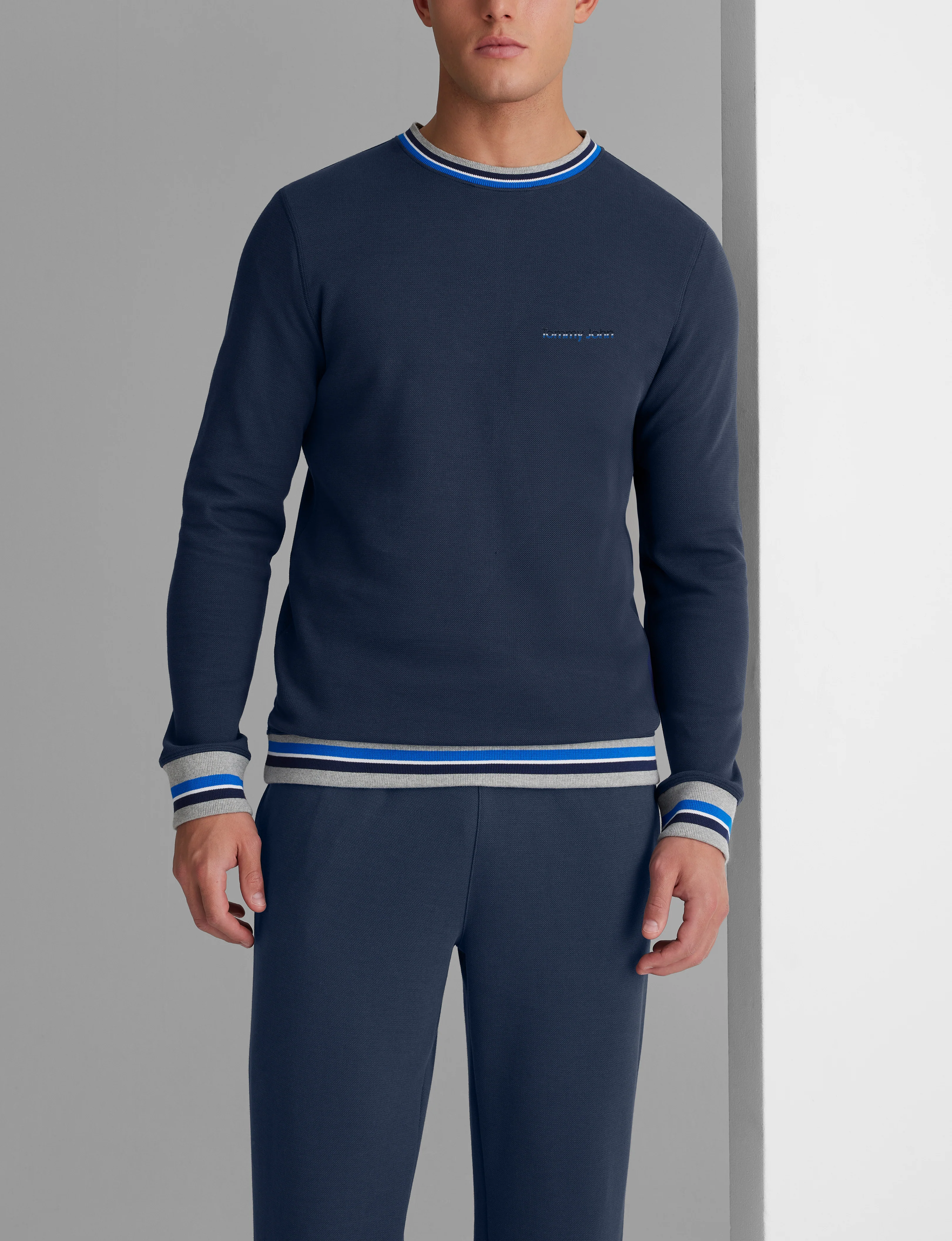 Varsity Stripe Crewneck Sweatshirt - Image 2