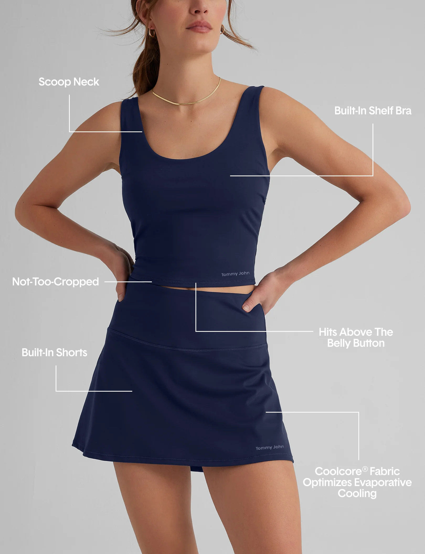 Women's Crop Tank & Tennis Skirt Set - Image 20
