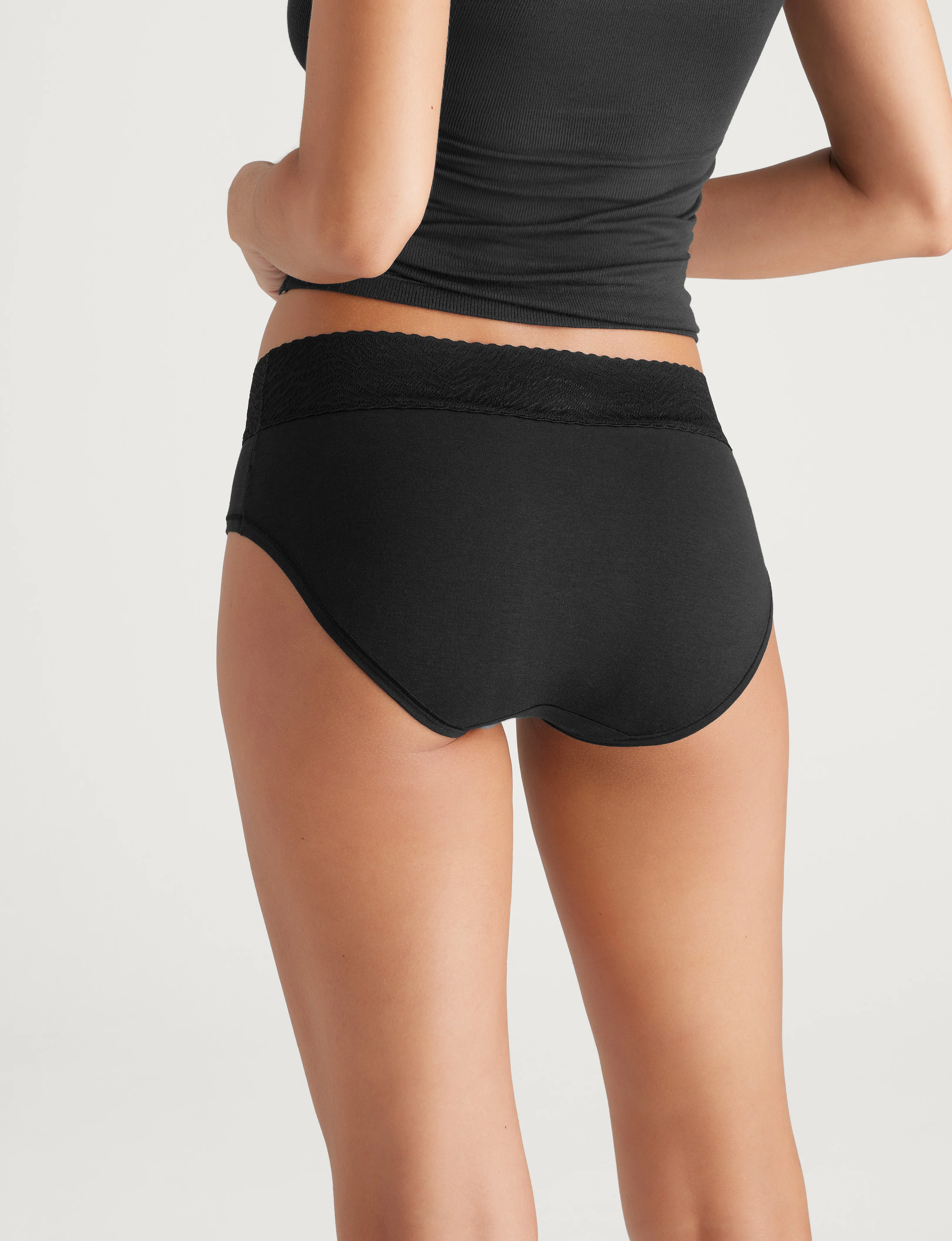 Women's Cool Cotton Brief, Lace Waist (3-Pack) - Image 2