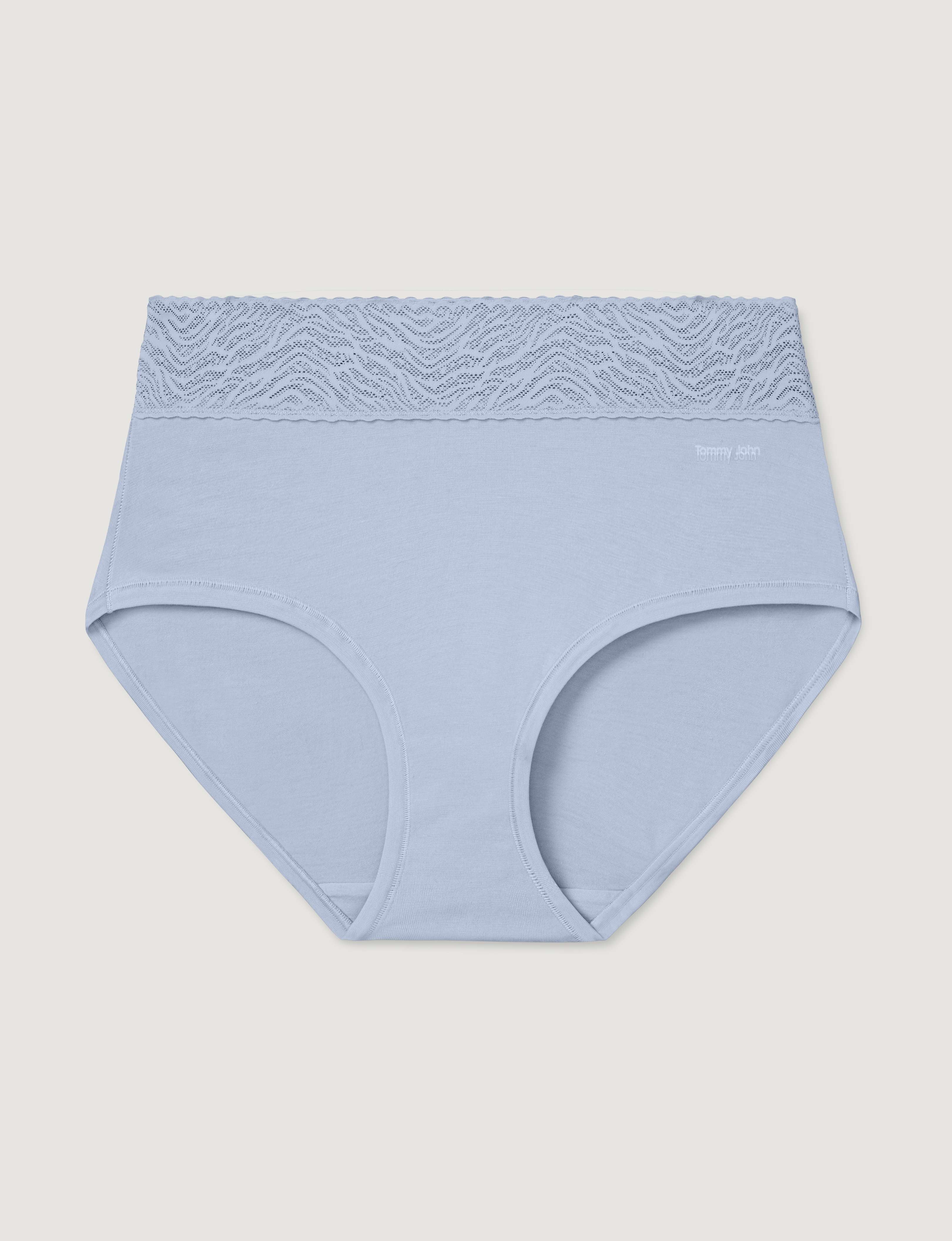 Women's Cool Cotton High Rise Brief, Lace Waist - Image 18
