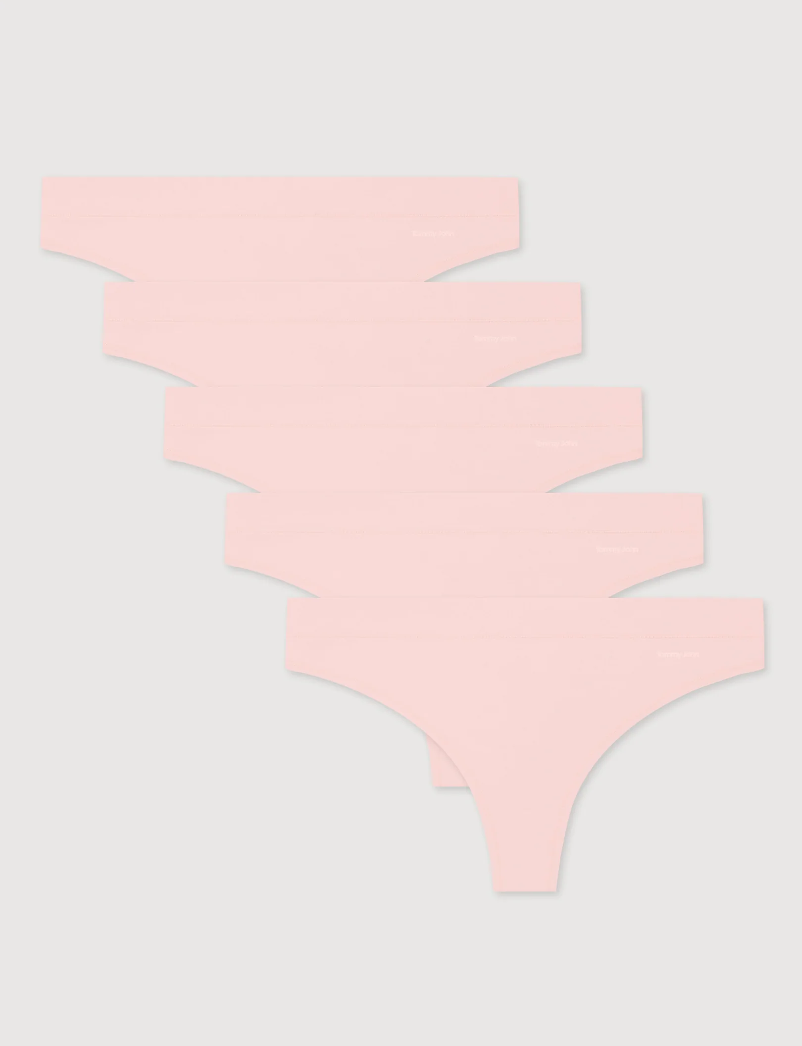 Women's Cool Cotton Thong (5-Pack) - Image 4
