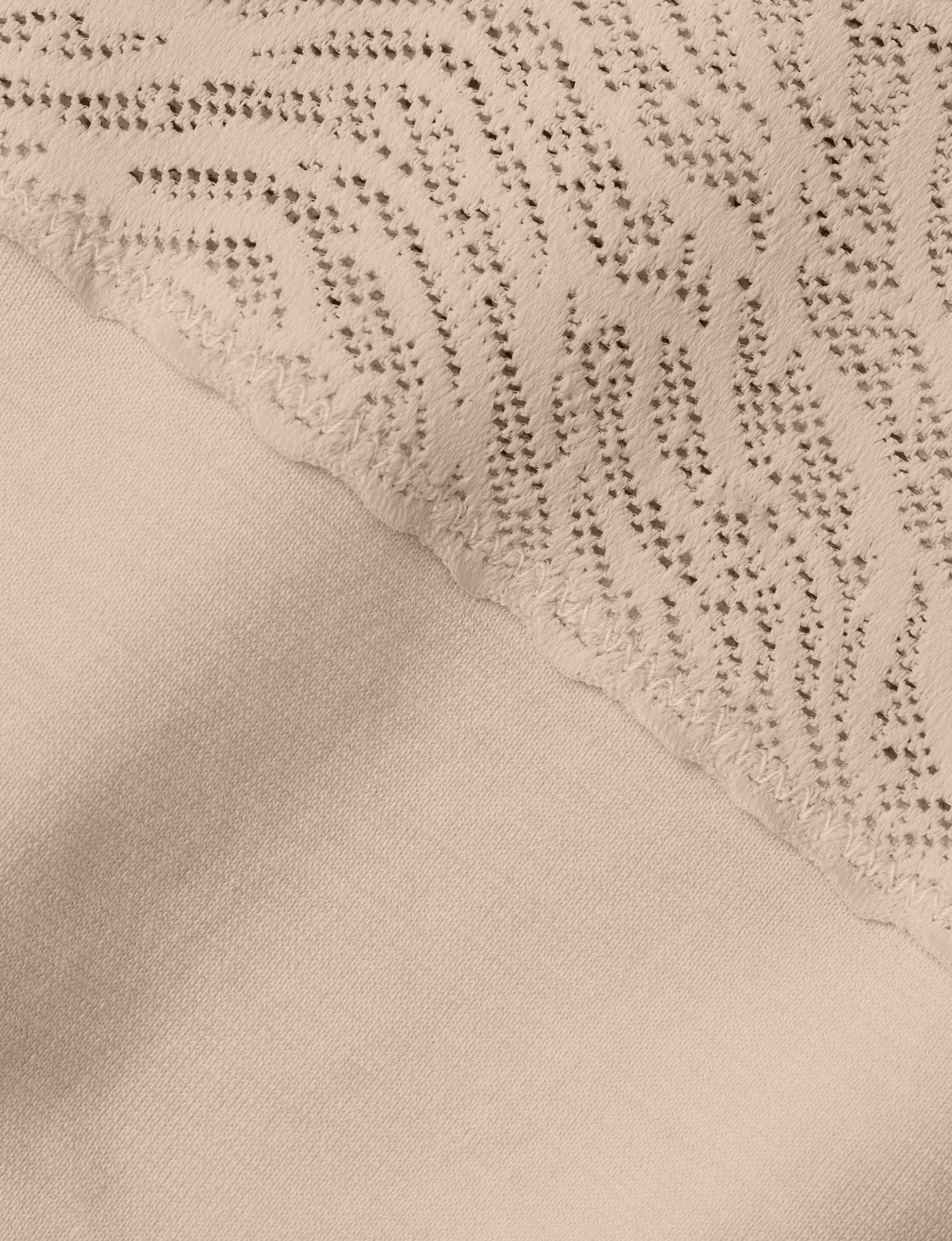 Women's Cool Cotton Thong, Lace Waist - Image 8