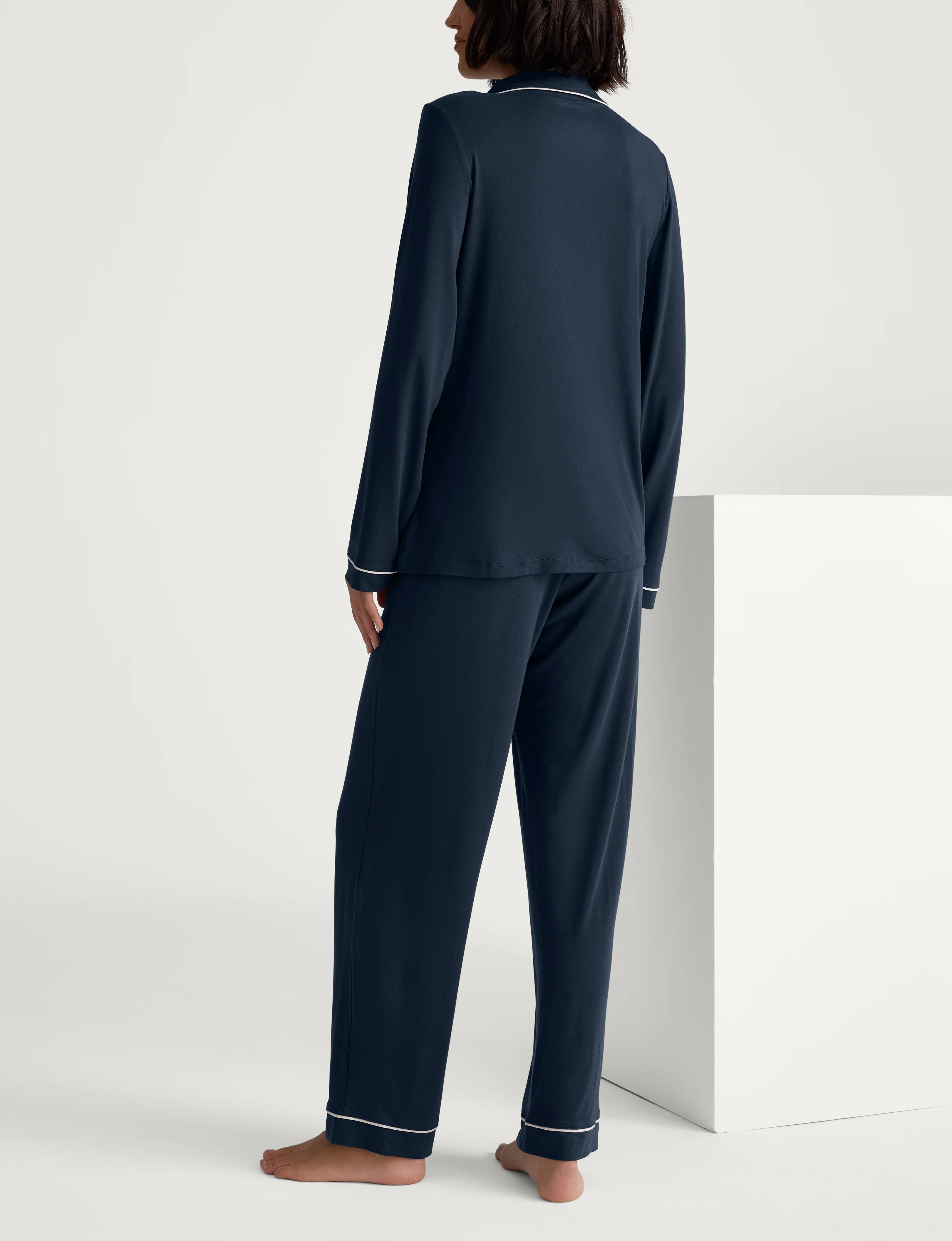 Women's Downtime Long Sleeve Pajama Top & Pant Set - Image 14