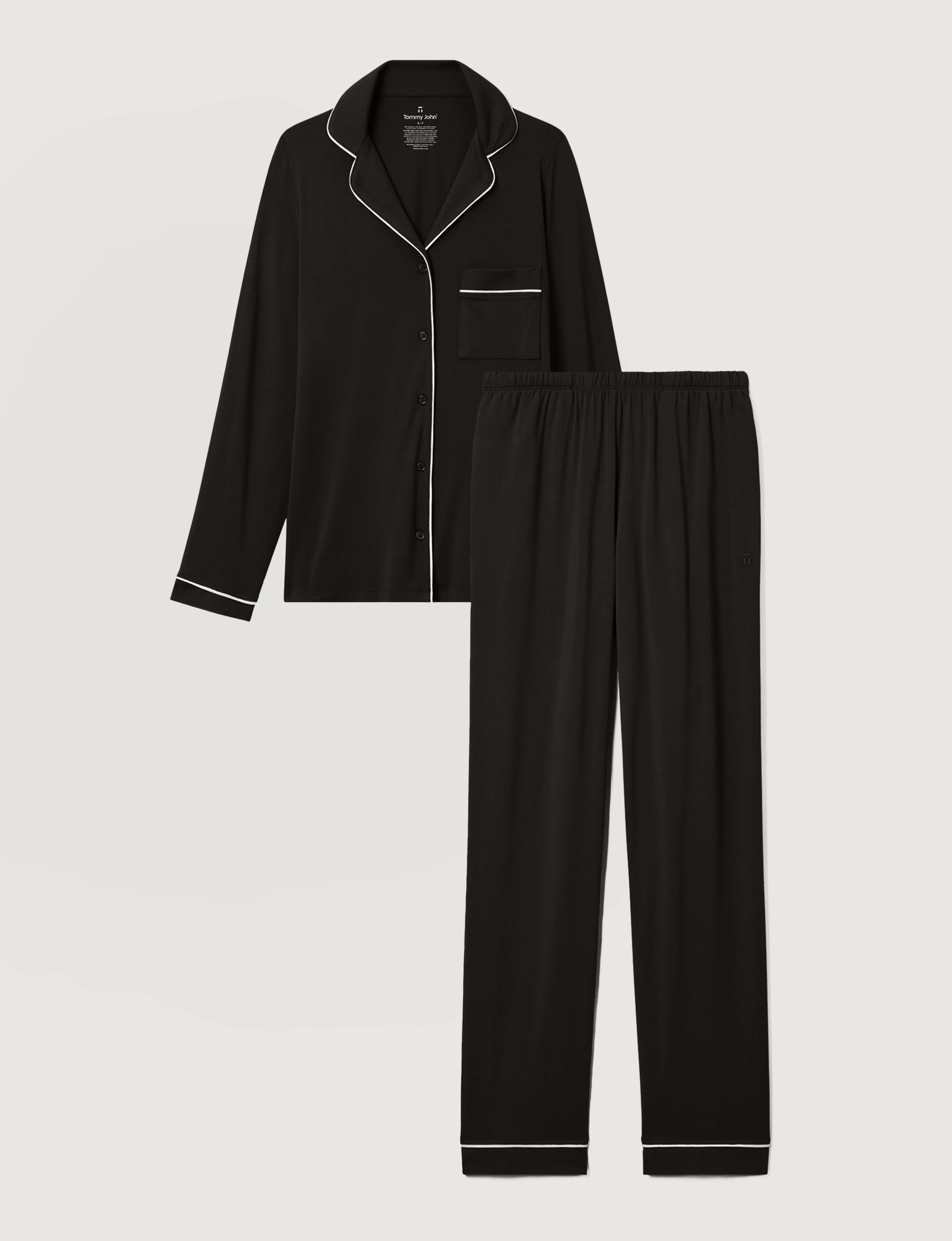 Women's Downtime Long Sleeve Pajama Top & Pant Set - Image 16