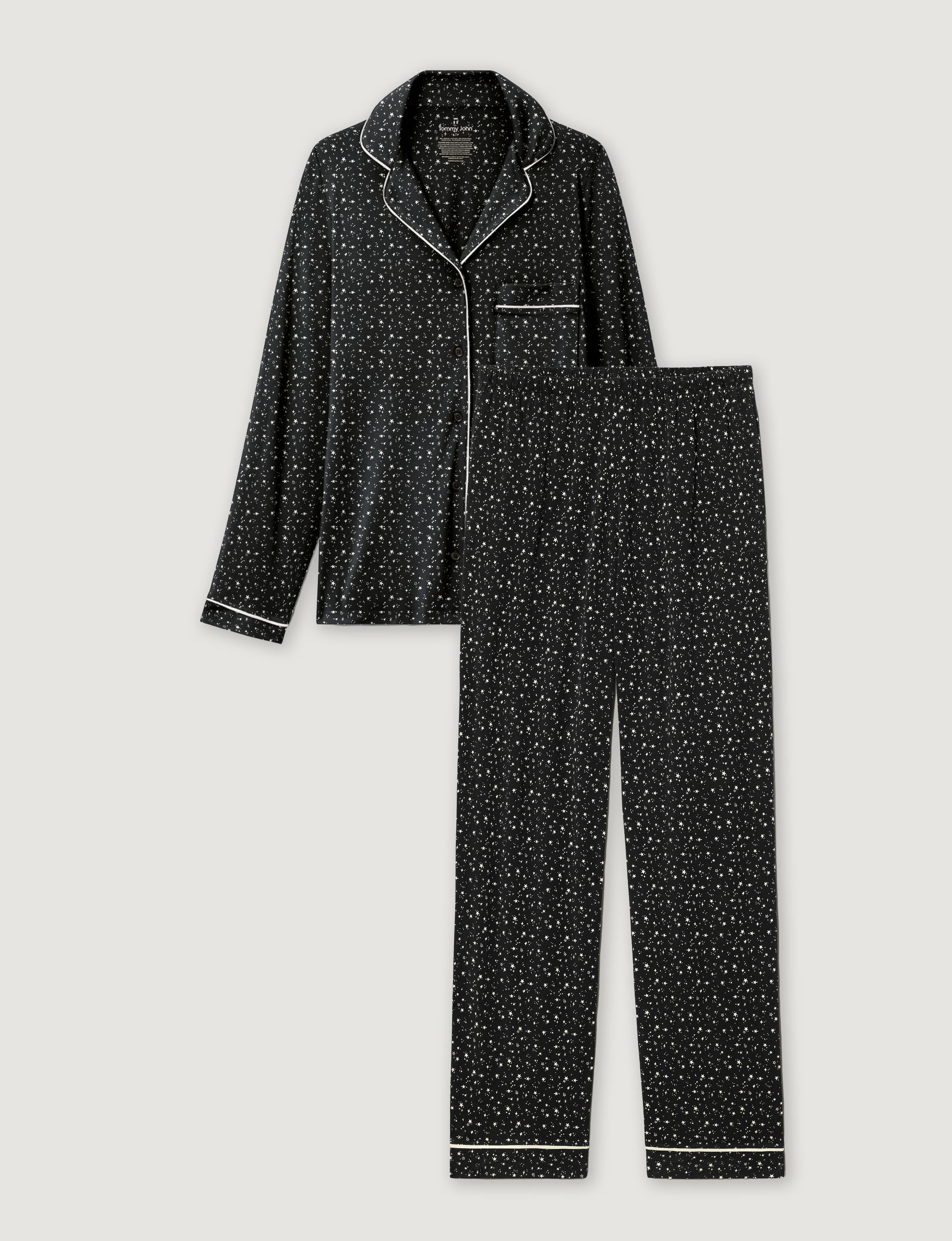 Women's Downtime Long Sleeve Pajama Top & Pant Set - Image 22