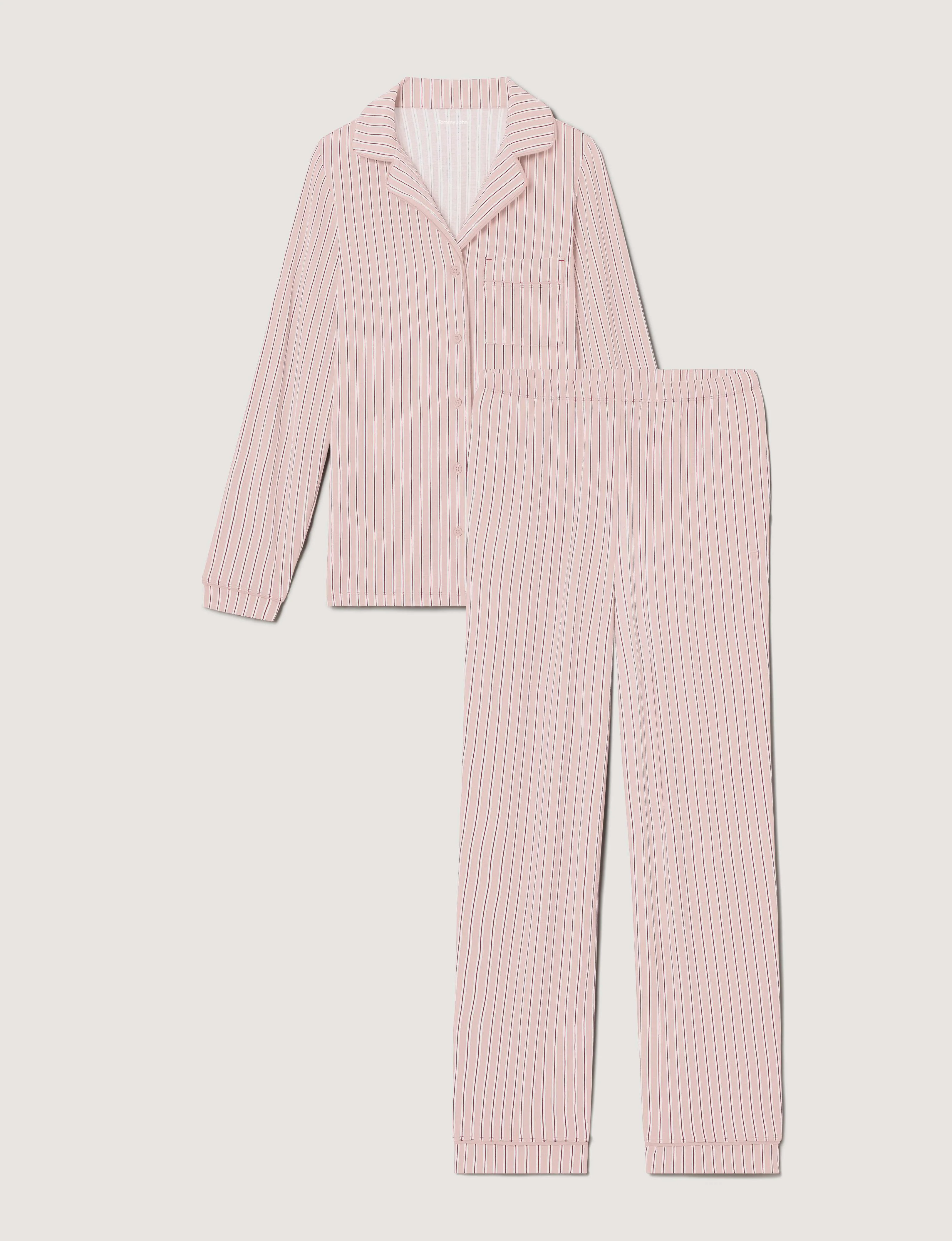 Women's Downtime Long Sleeve Pajama Top & Pant Set - Image 27
