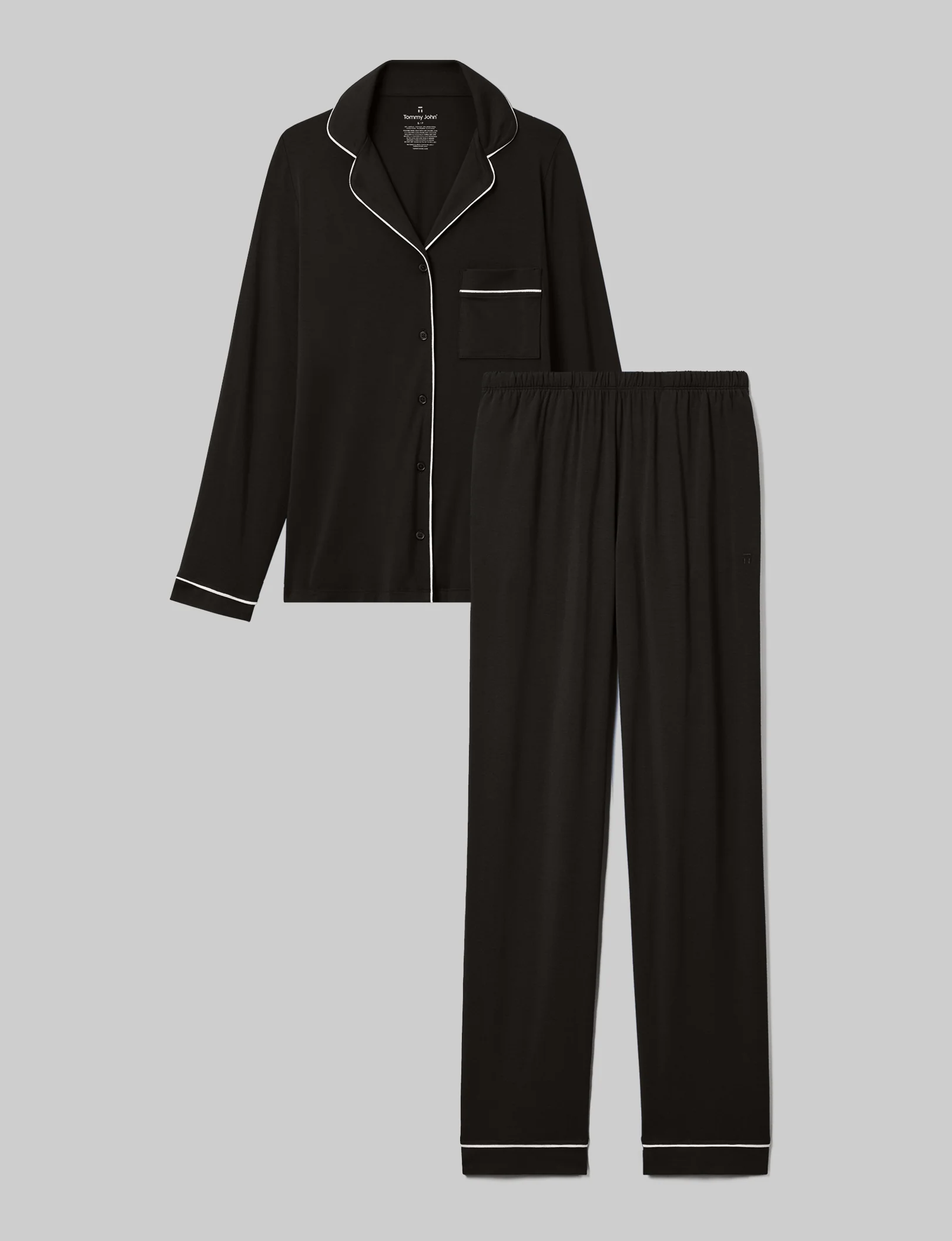 Women's Downtime Long Sleeve Pajama Top & Pant Set - Image 7