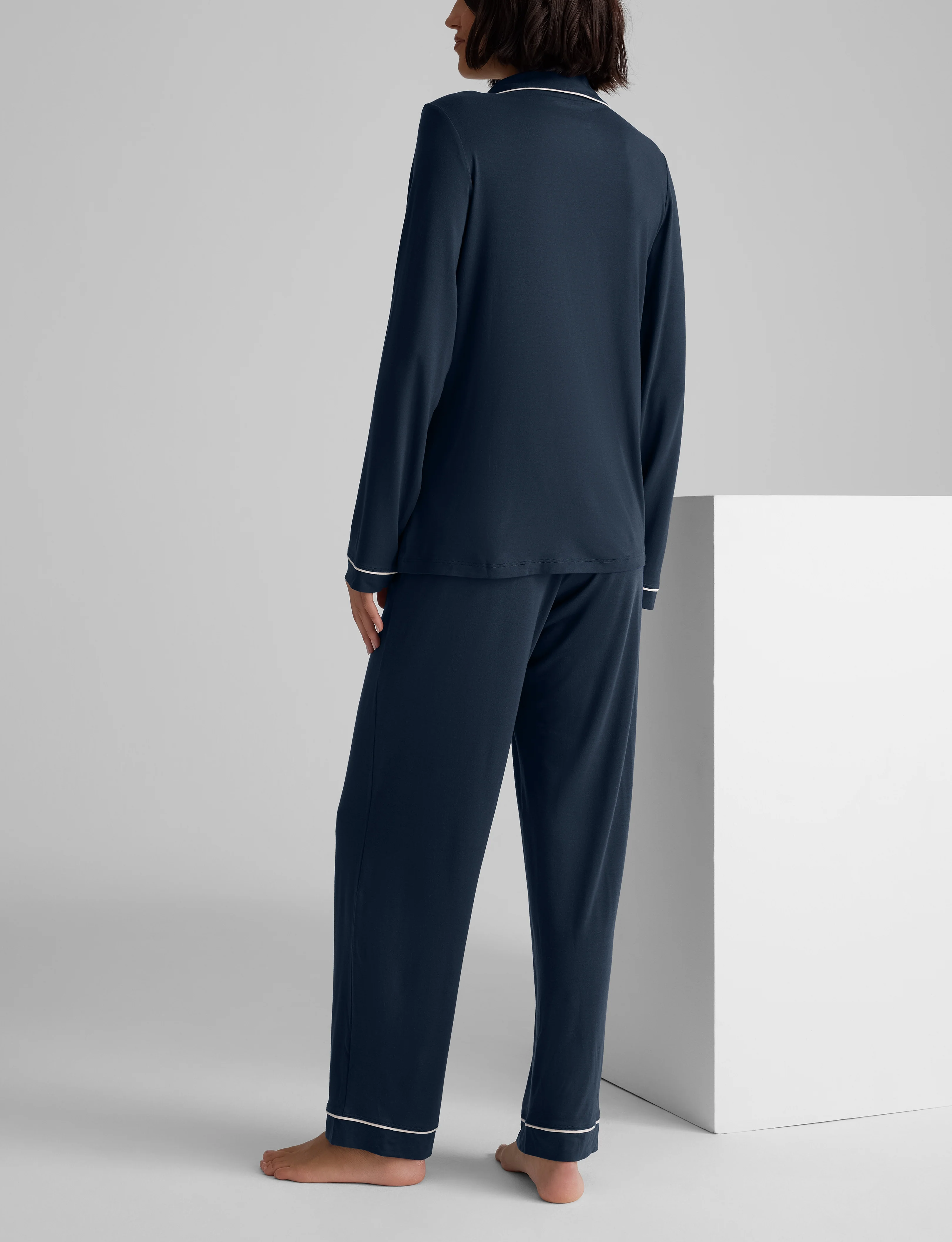 Women's Downtime Long Sleeve Pajama Top & Pant Set - Image 8