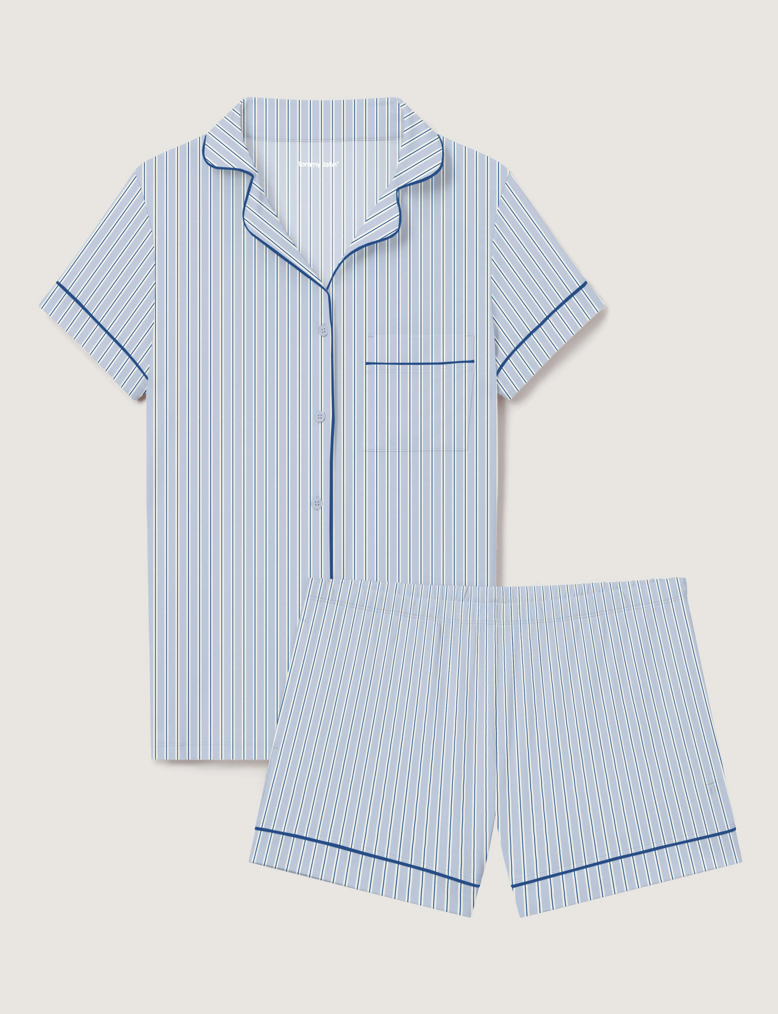Women's Downtime Pajama Top & Short Set - Image 42
