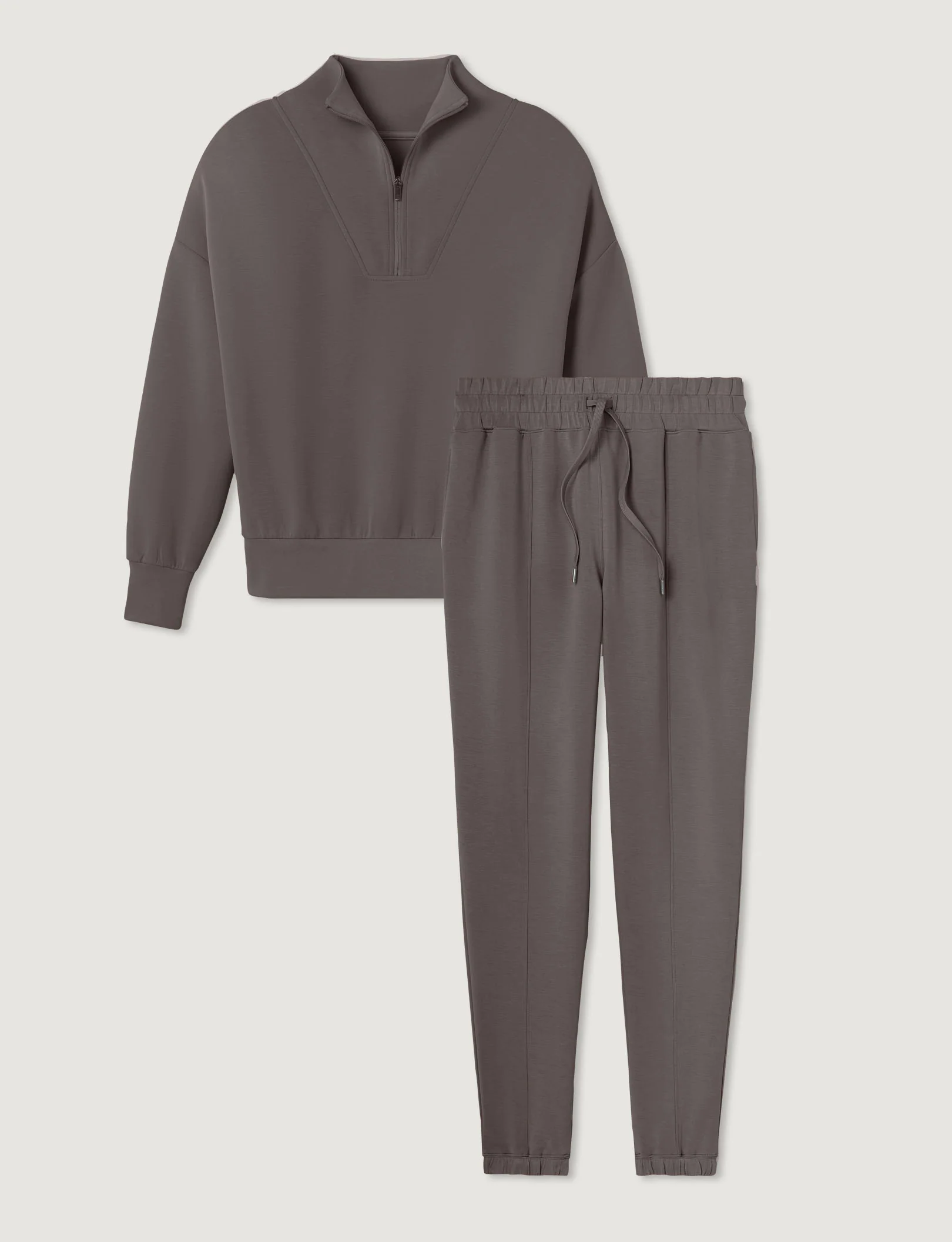 Women's Luxe Traveler Knit Quarter Zip & Jogger Set