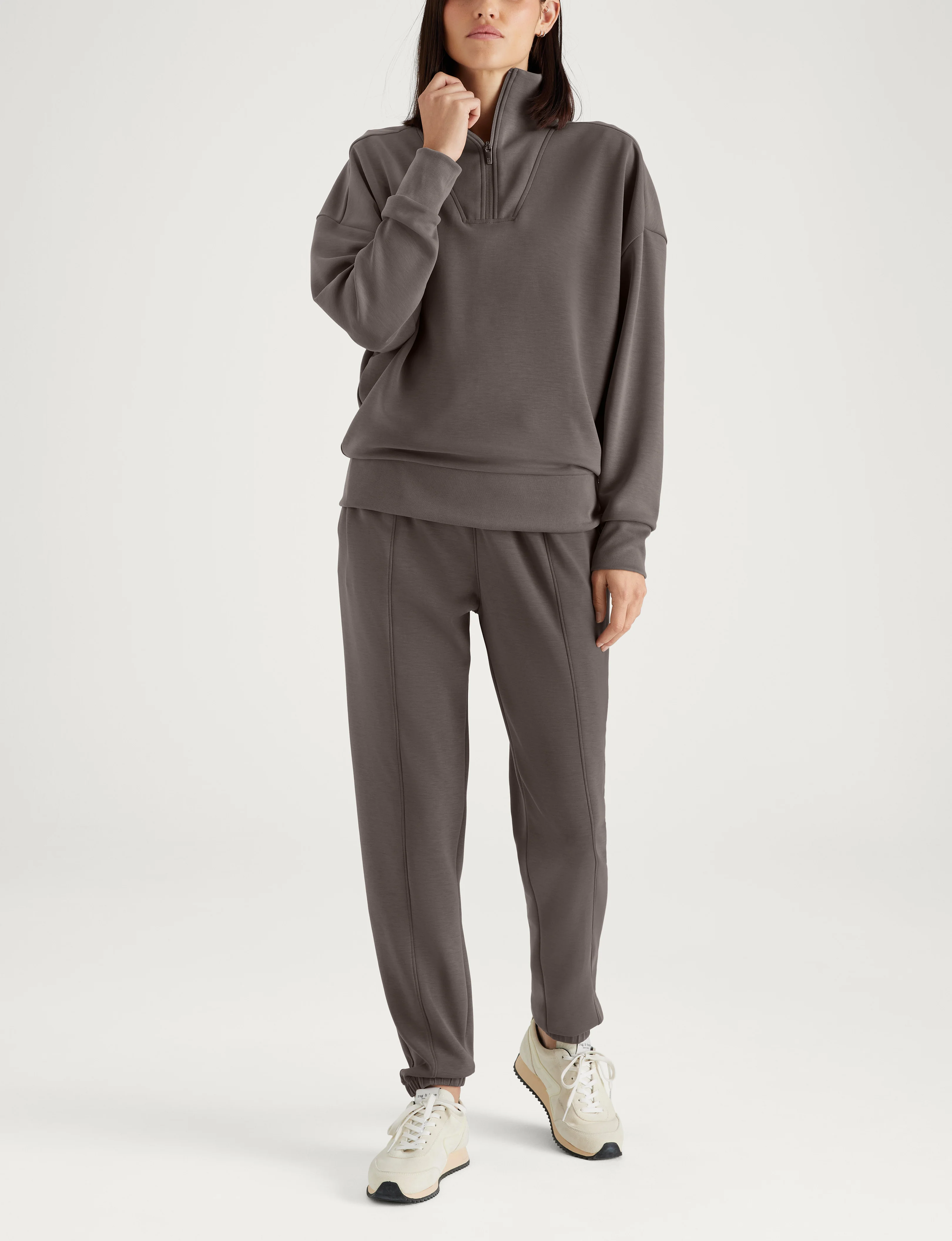 Women's Luxe Traveler Knit Quarter Zip & Jogger Set - Image 28