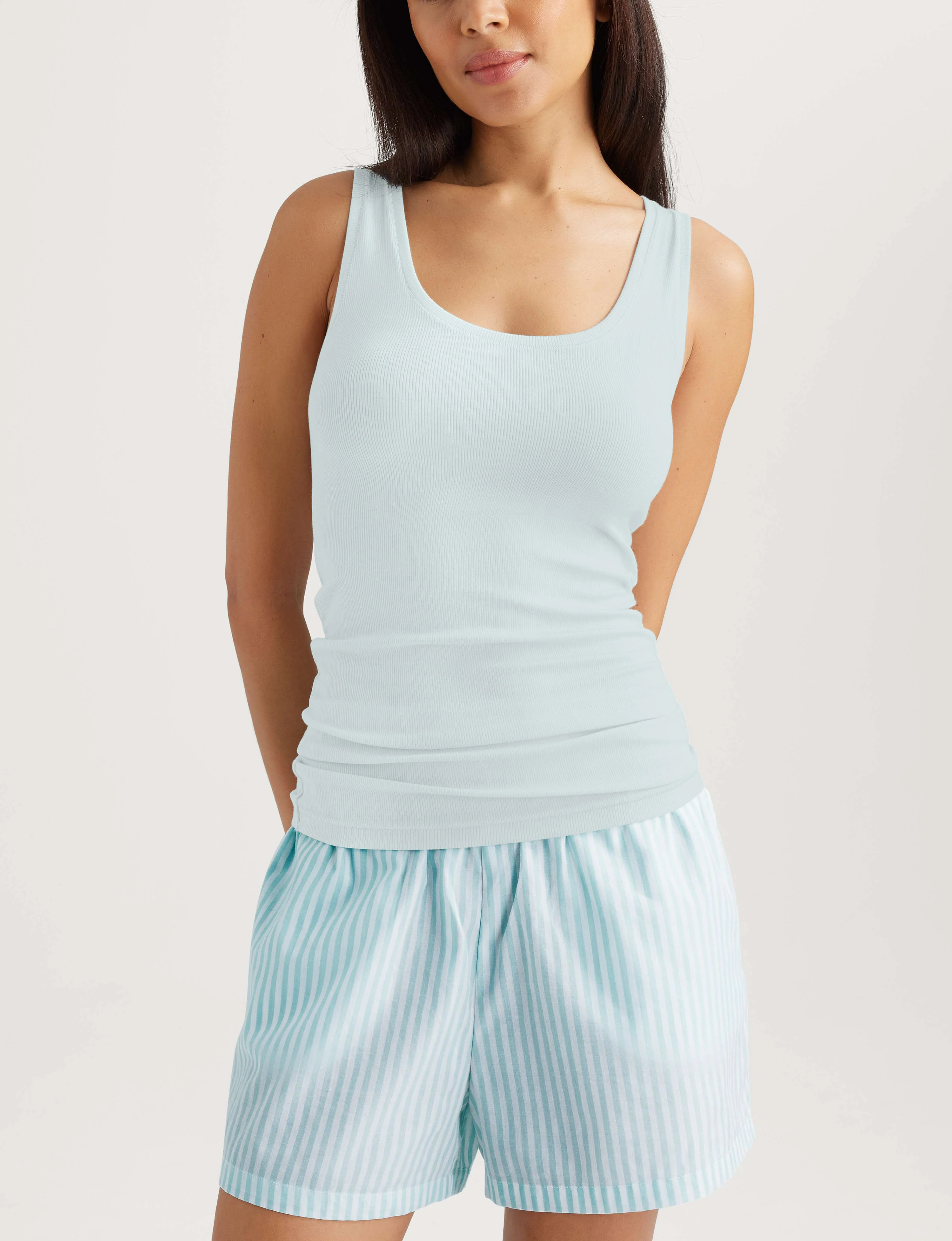 Women's Micro Rib Fitted Tank - Image 6