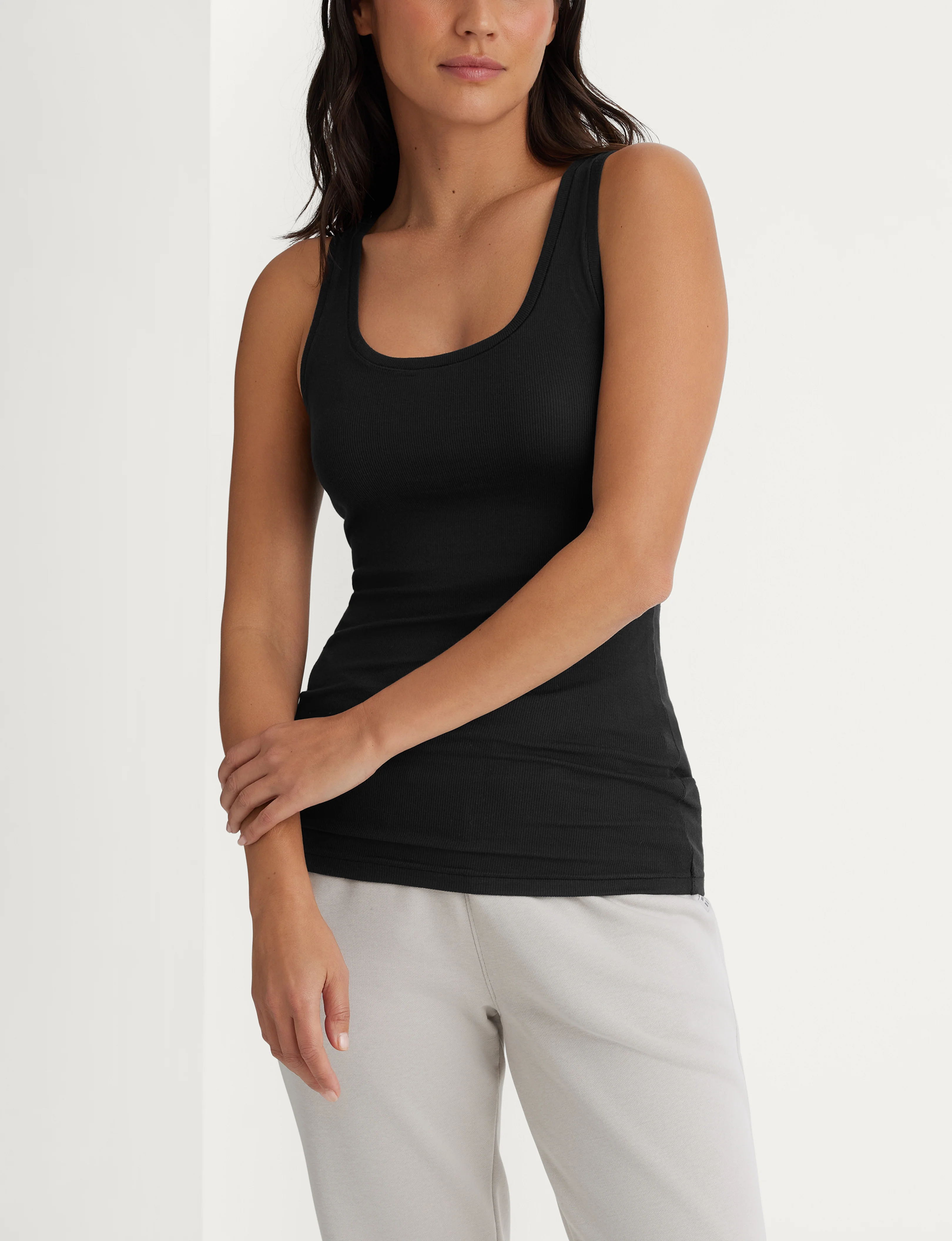 Women's Micro Rib Fitted Tank (2-Pack) - Image 2